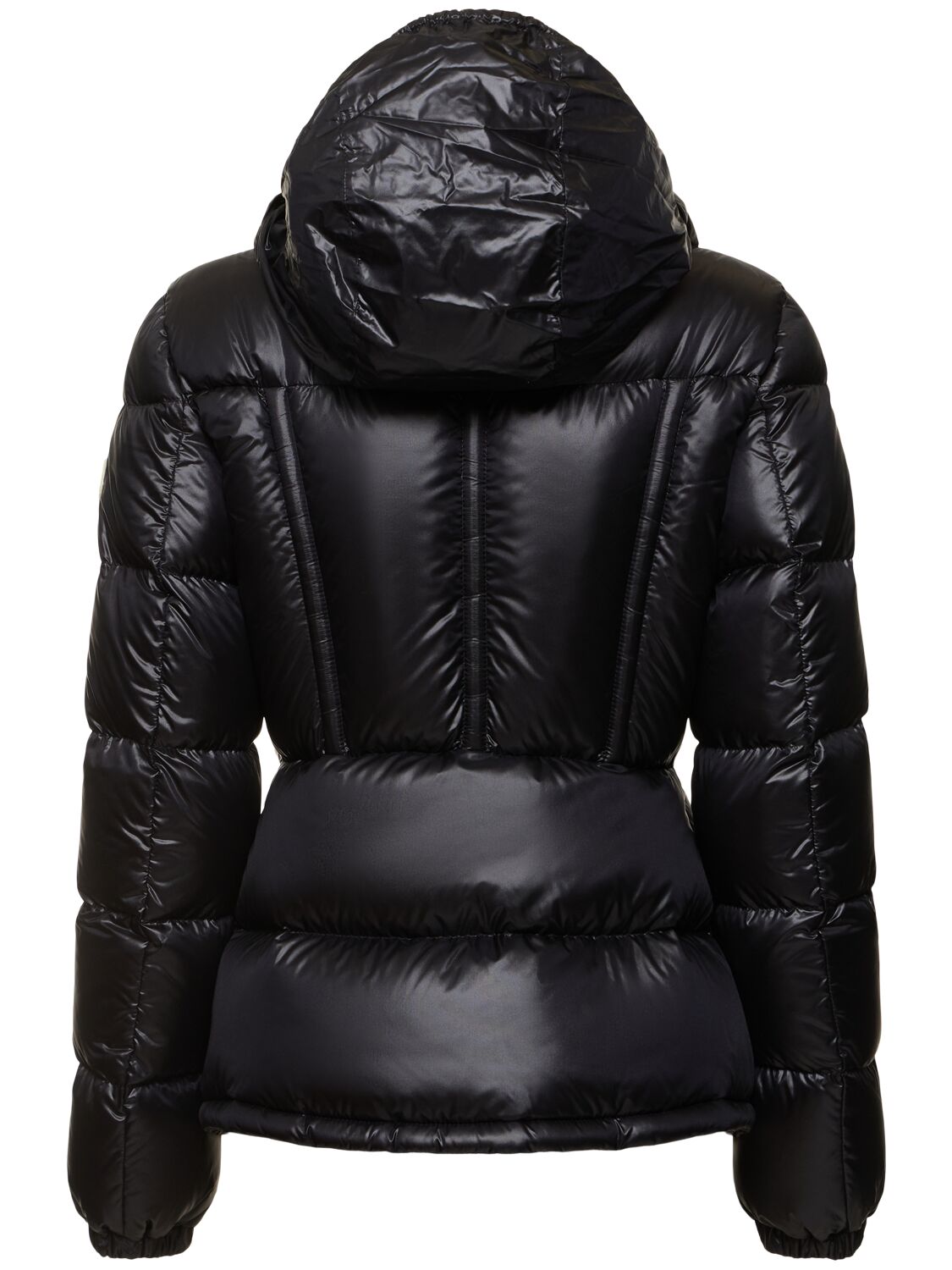 Shop Moncler Douro Nylon Down Short Jacket In Black