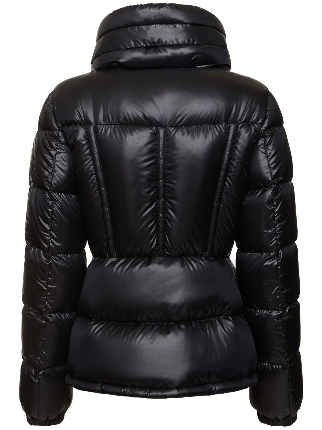 Shop Moncler Douro Nylon Down Short Jacket In Black