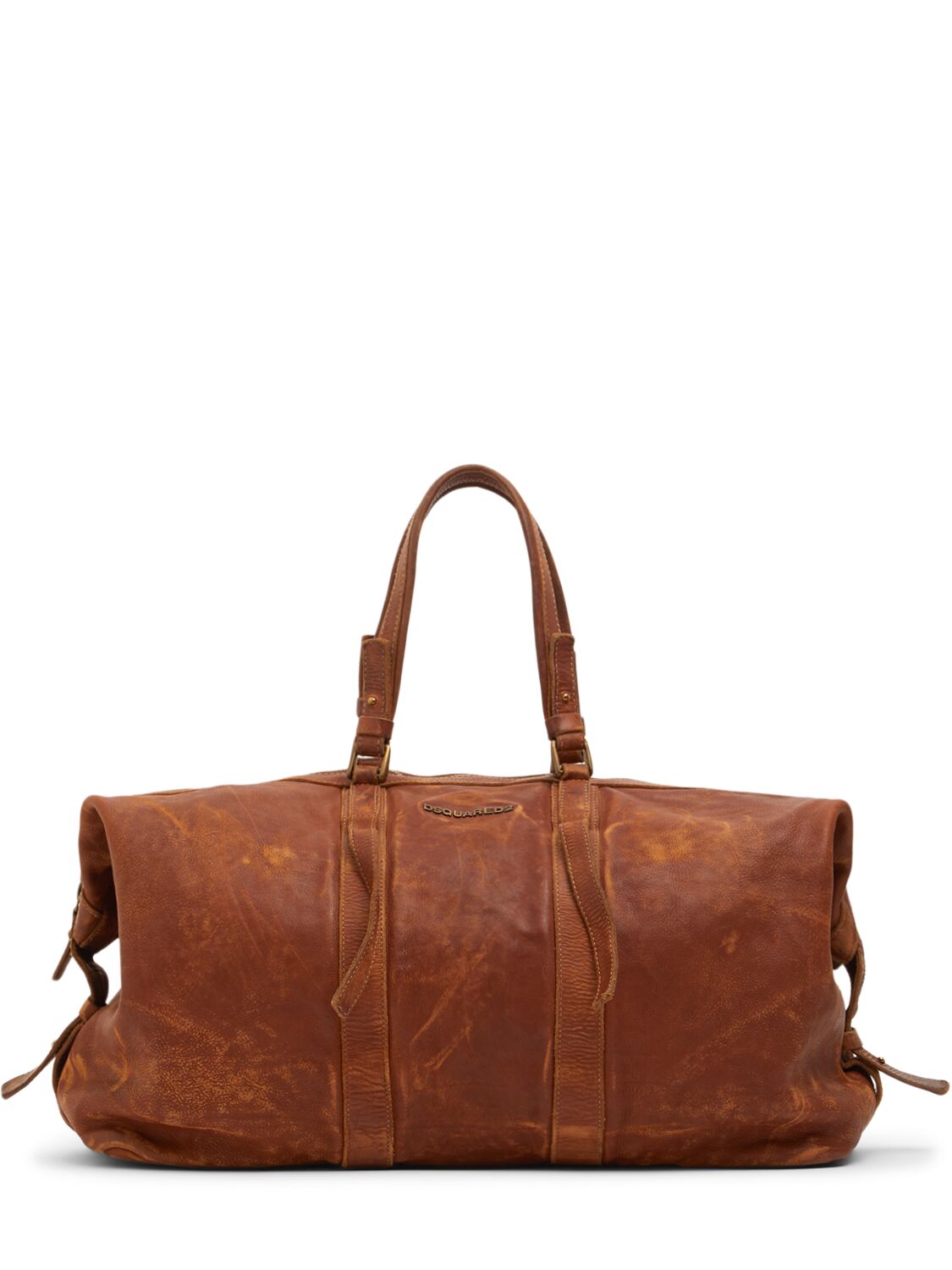 Washed Leather Duffle Bag