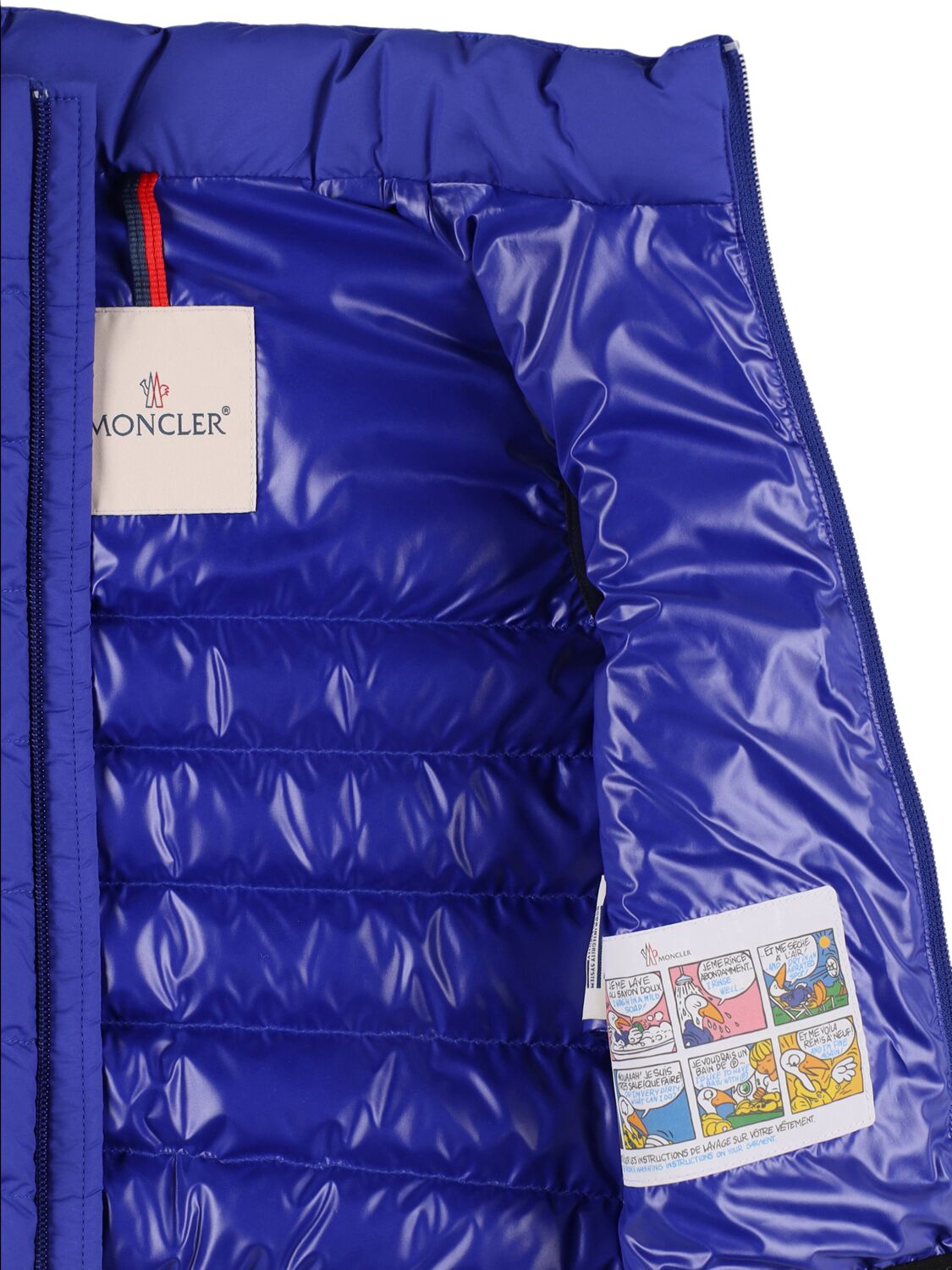 Shop Moncler Contrin Tech Down Vest In Blue