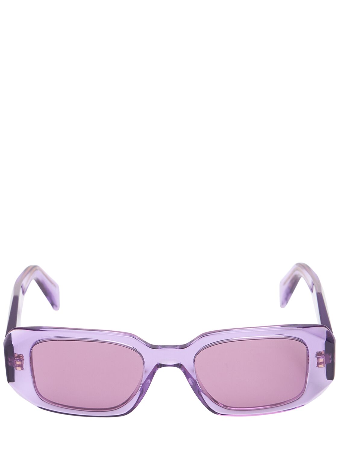 Prada Square Acetate Sunglasses In Pink