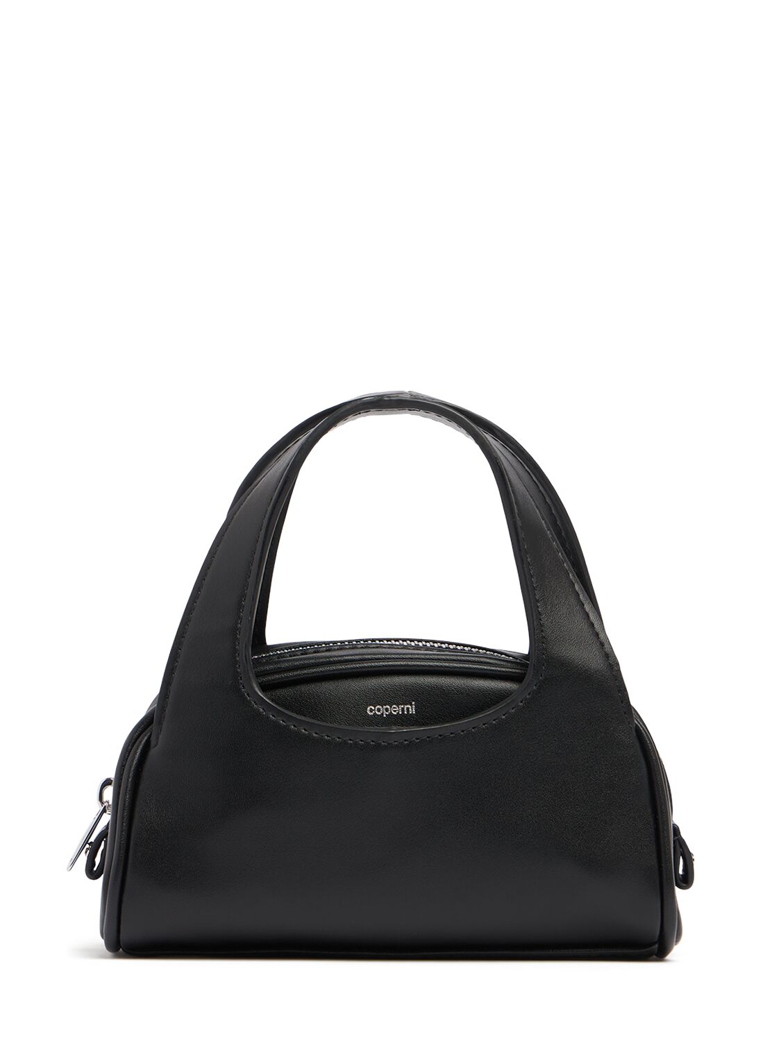 Coperni Small Faux Leather Top Handle Bag In 黑色