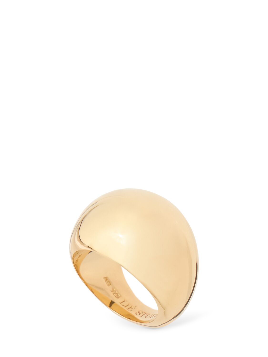 Lie Studio The Lea Chunky Ring In Gold