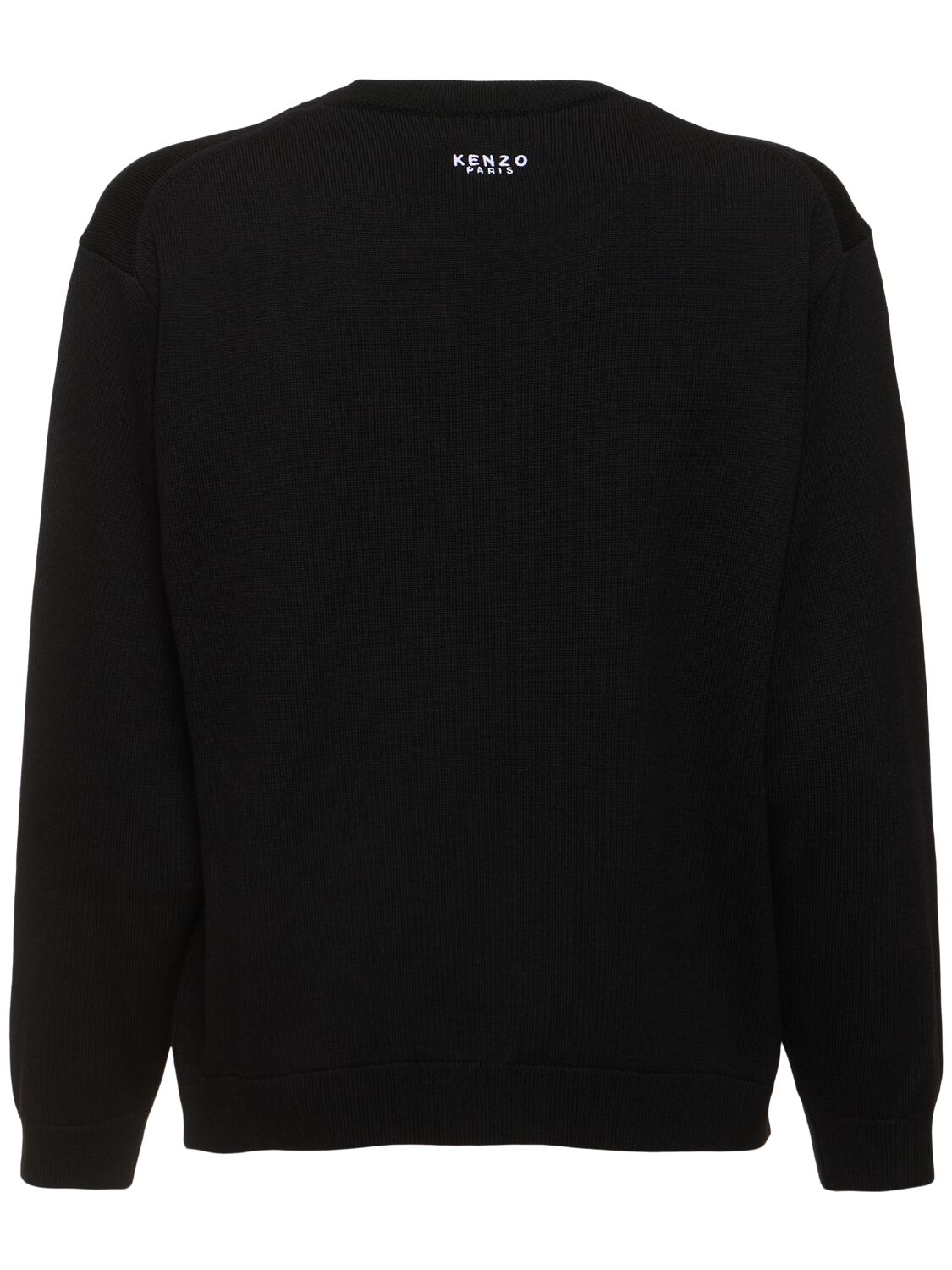 Shop Kenzo Rws Lucky Tiger Wool Sweater In Black