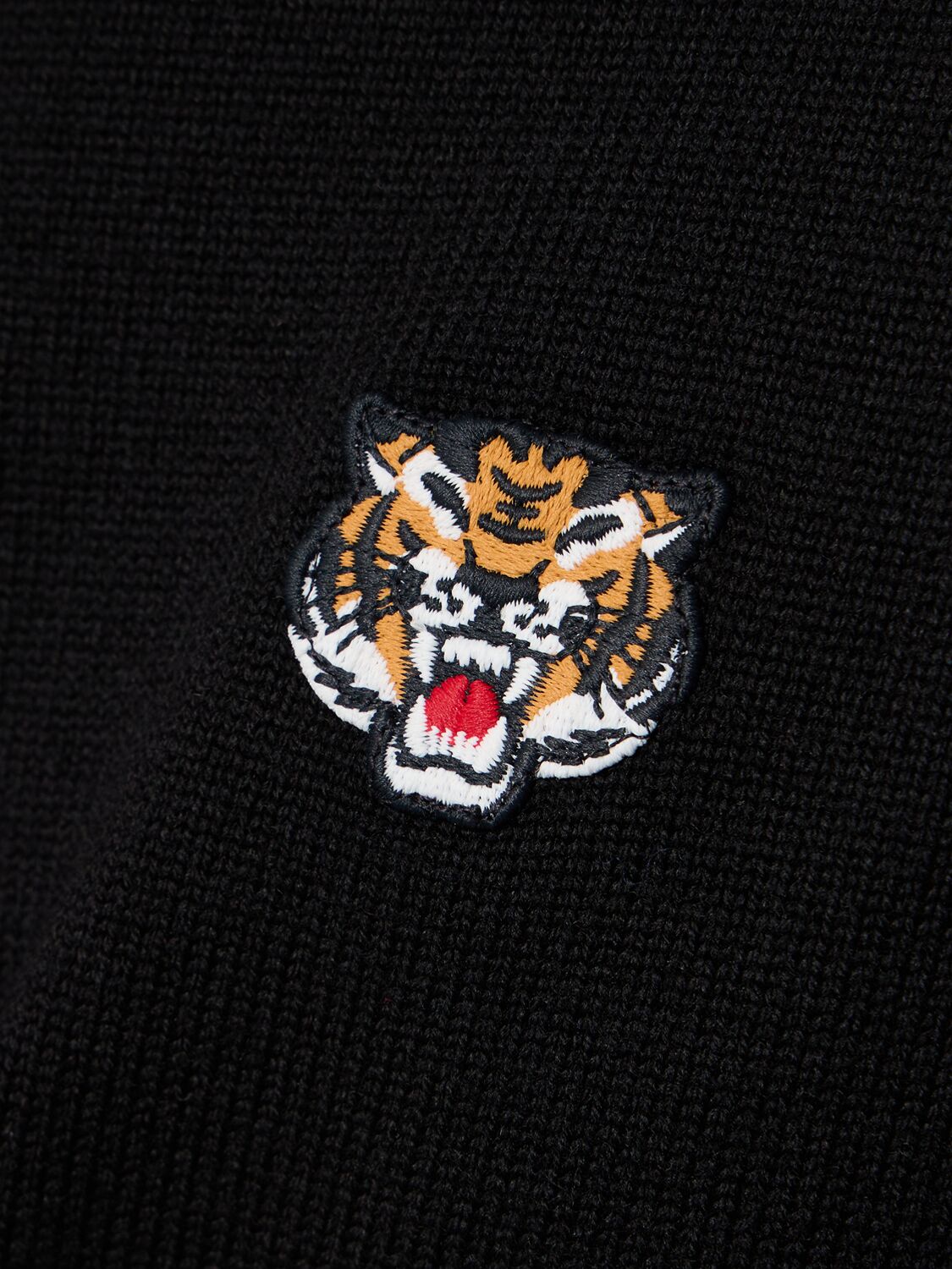 Shop Kenzo Rws Lucky Tiger Wool Sweater In Black