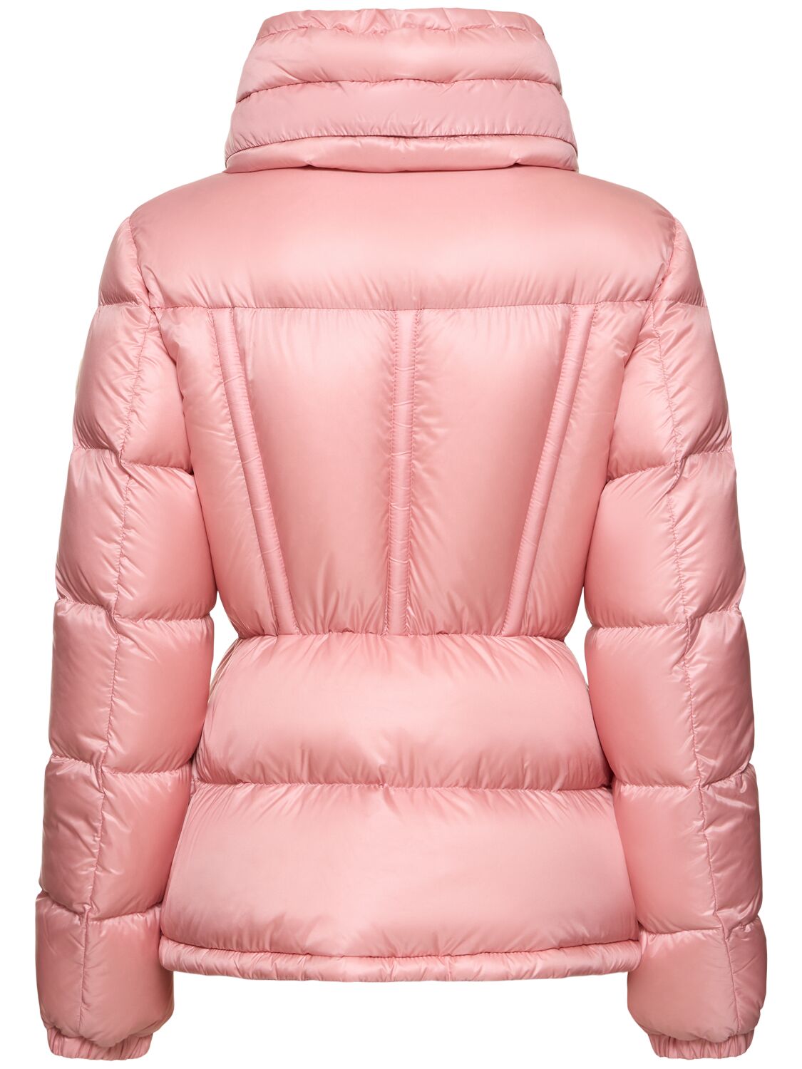 Shop Moncler Douro Nylon Down Short Jacket In Pink