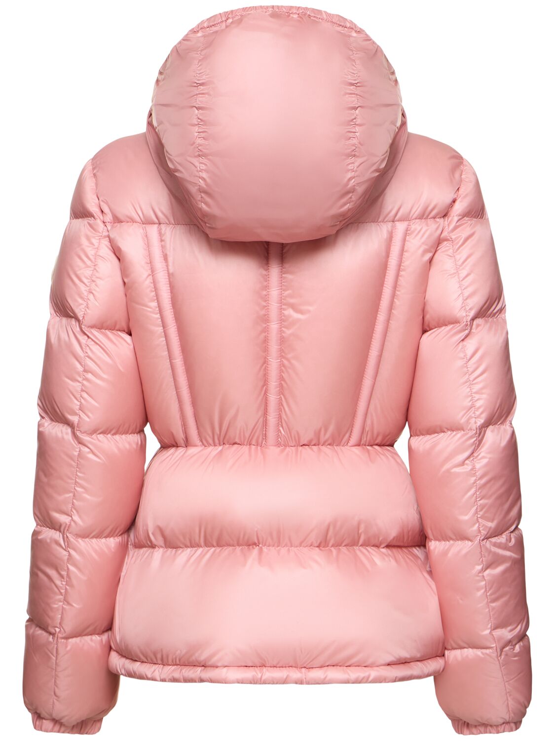 Shop Moncler Douro Nylon Down Short Jacket In Pink