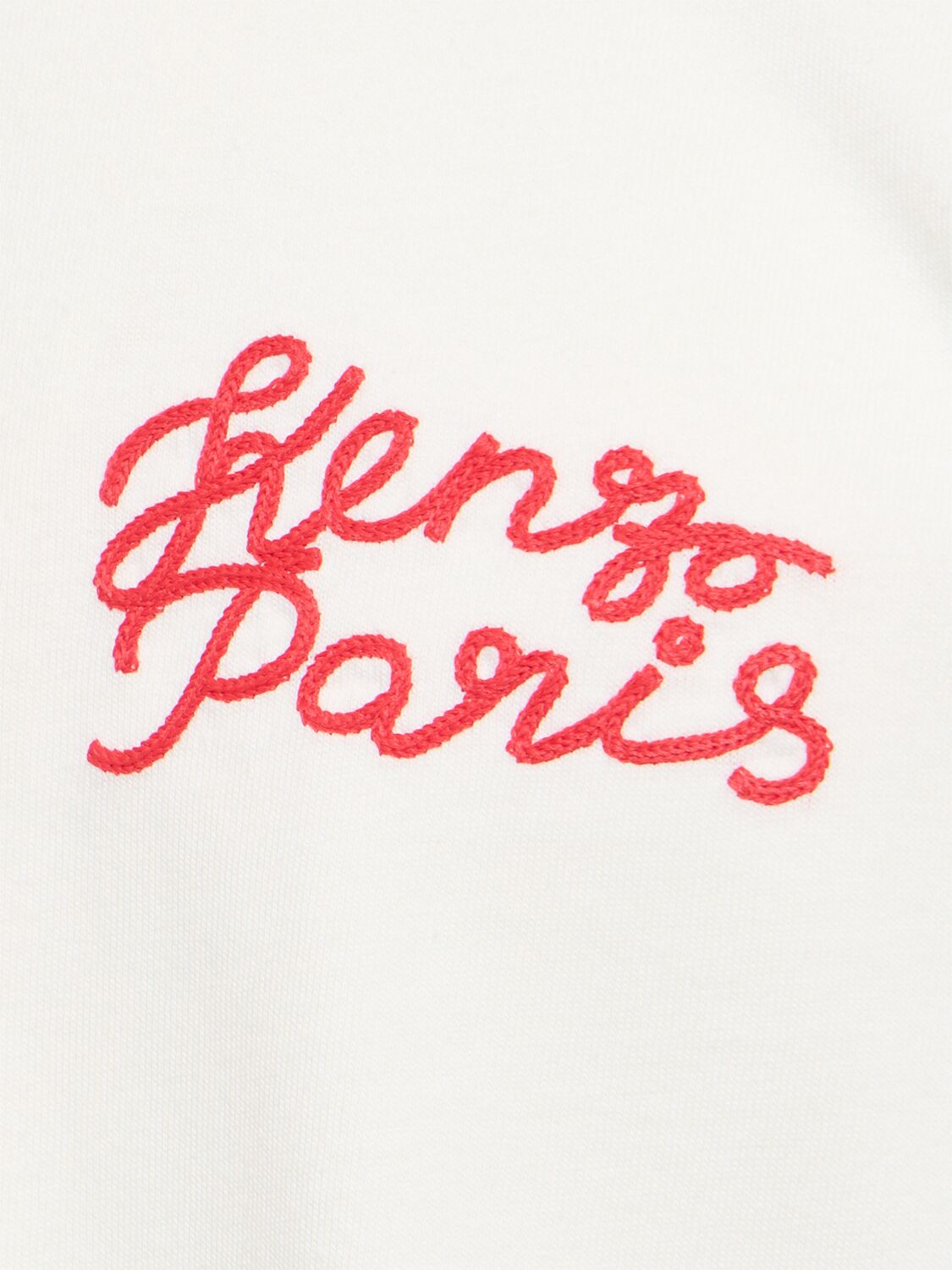 Shop Kenzo Oversized Logo Cotton T-shirt In Off White