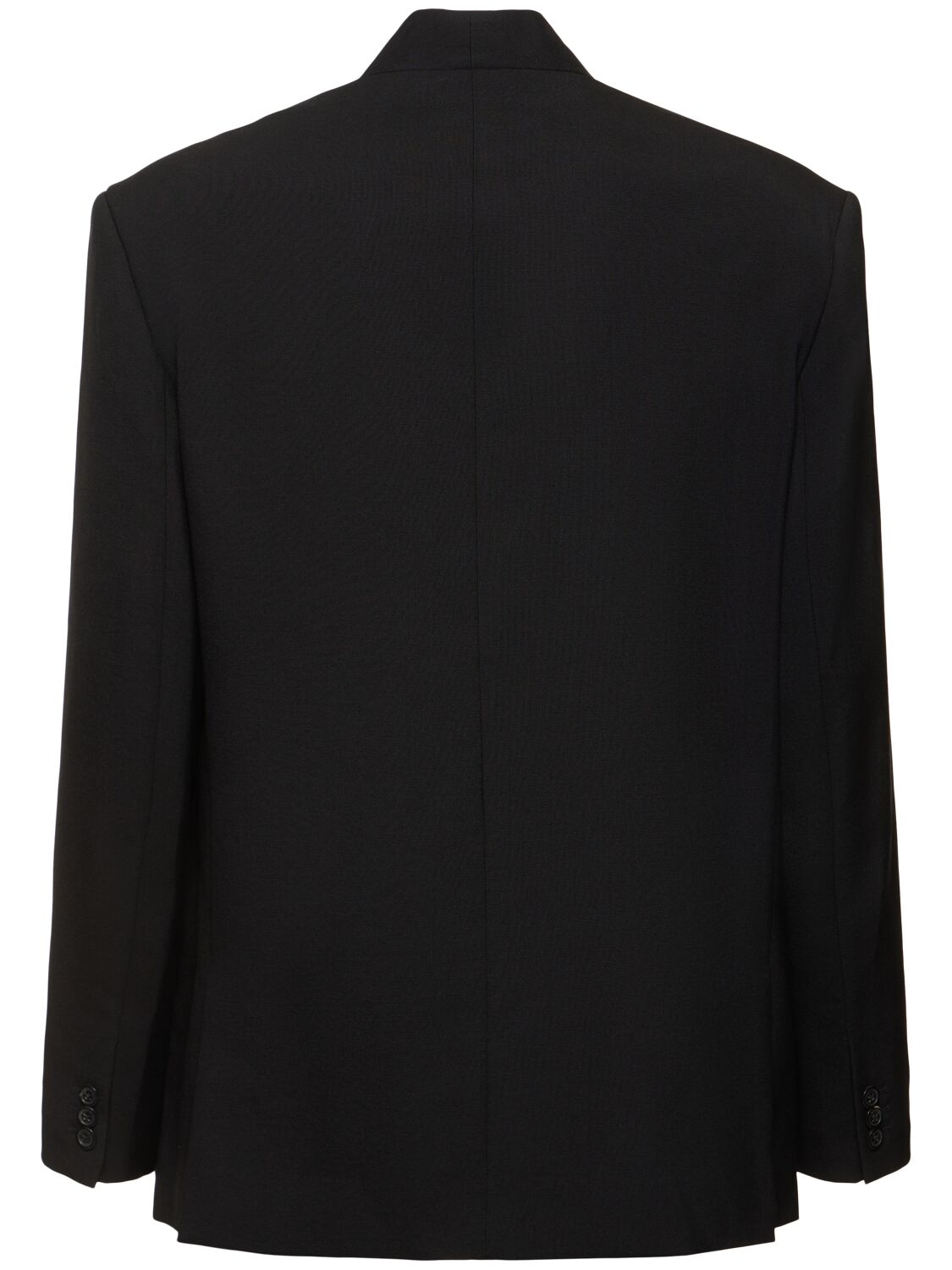 Shop Kenzo Kimono Tailored Wool Jacket In Black