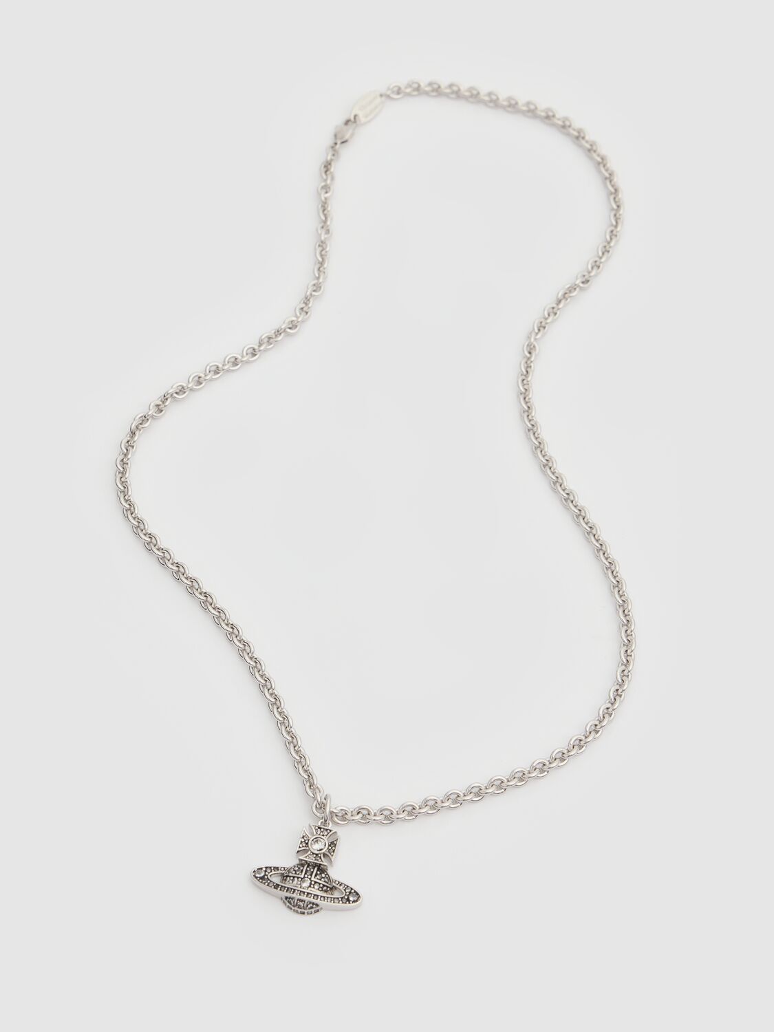 Shop Vivienne Westwood Man. Carmeelo Bas Relief Pendant In Antique/platinu