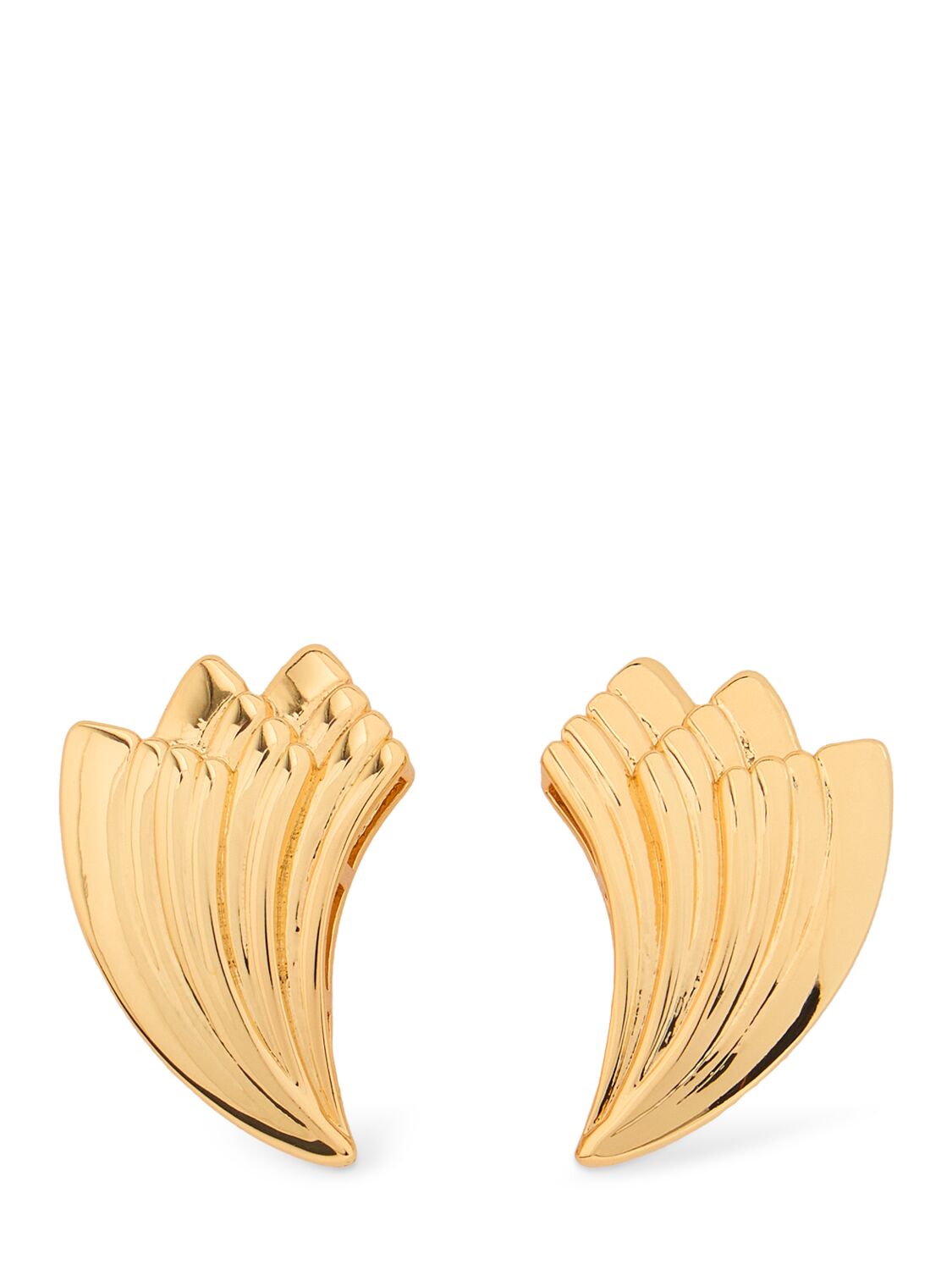 Anine Bing Fan Stud Earrings In Gold