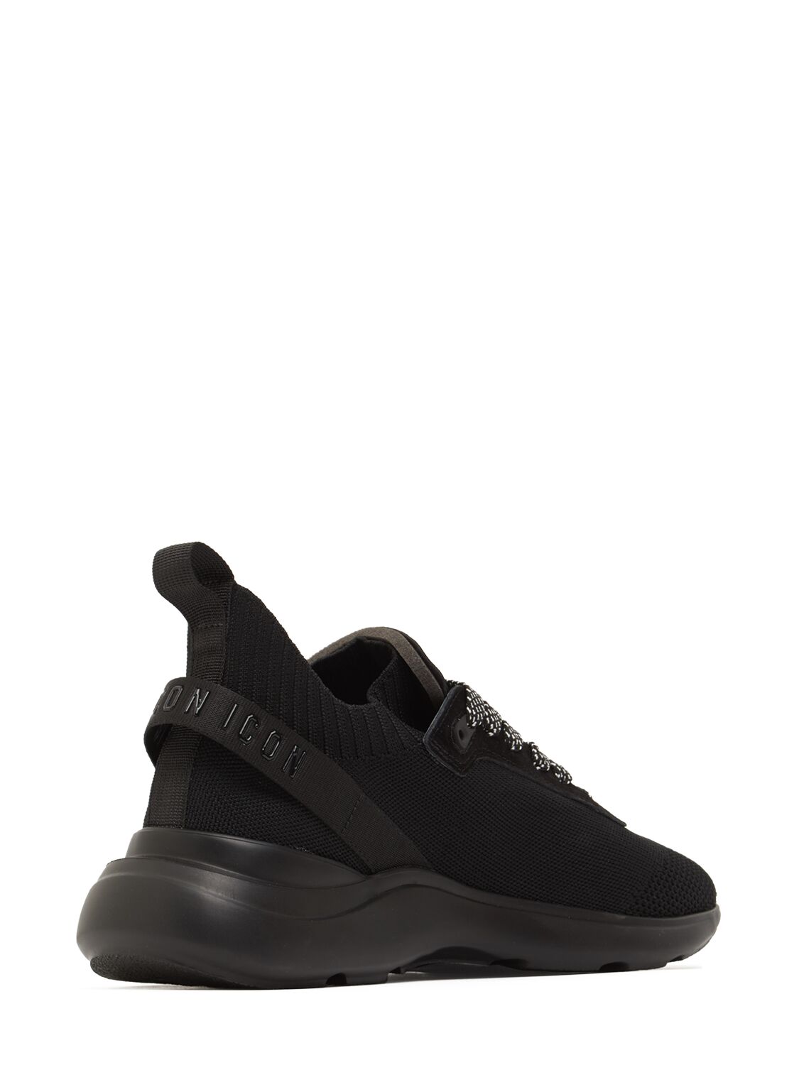 Shop Dsquared2 Icon Fly Logo Sneakers In Black