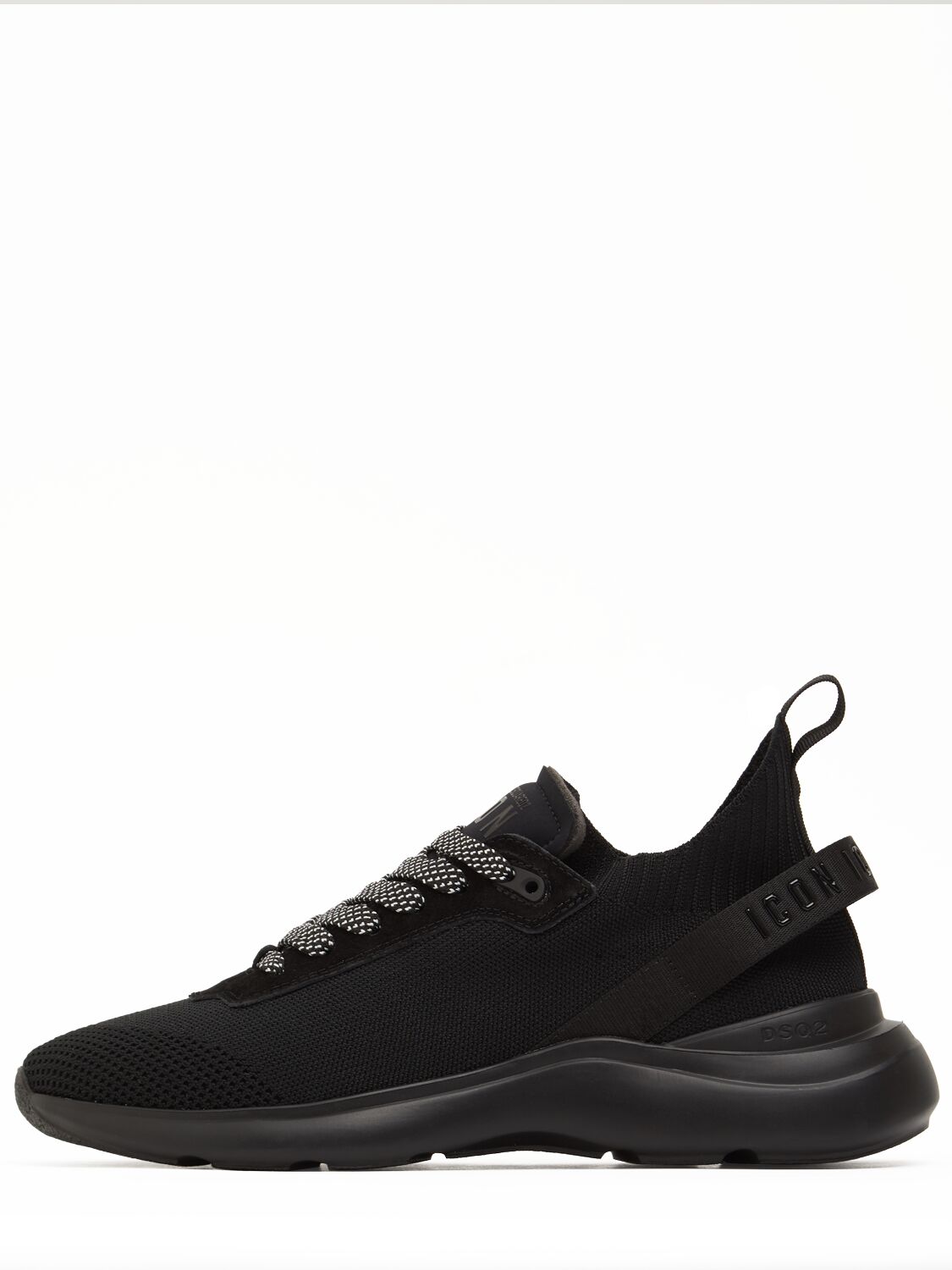 Dsquared2 Icon Fly Logo Sneakers In Black