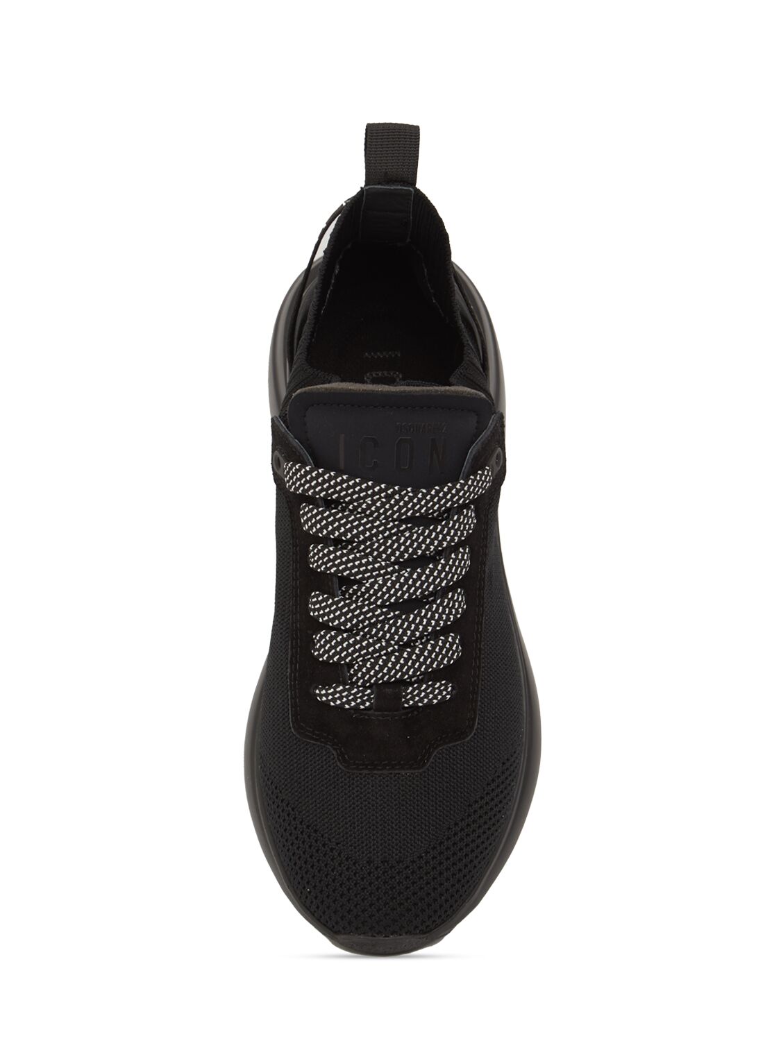 Shop Dsquared2 Icon Fly Logo Sneakers In Black