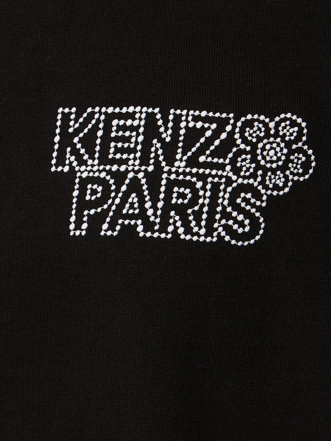 Shop Kenzo Constellation Embellished Cotton T-shirt In Black