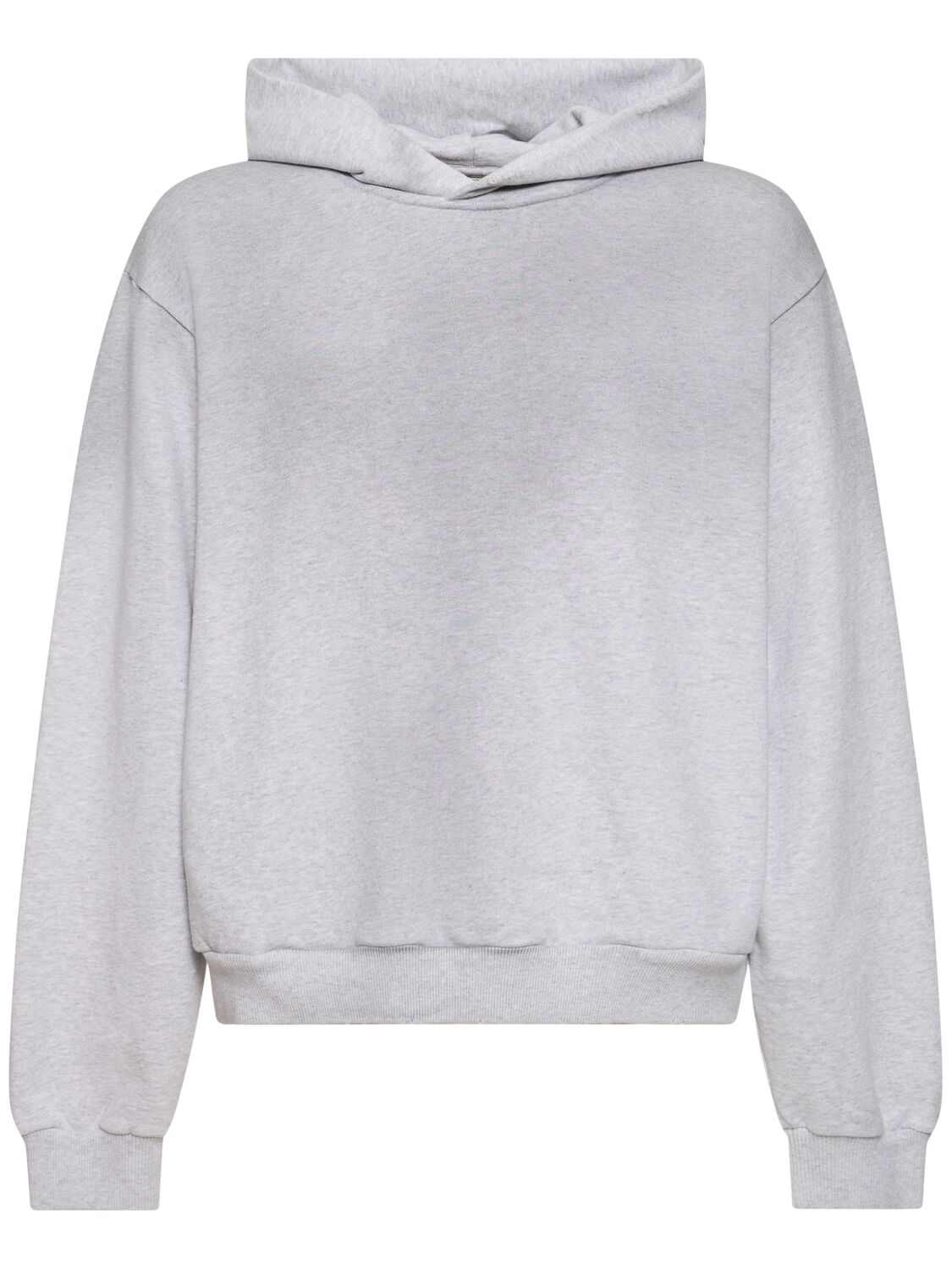 Acne Studios Franziska 1996 Cotton Blend Hoodie In Pale Grey Melan