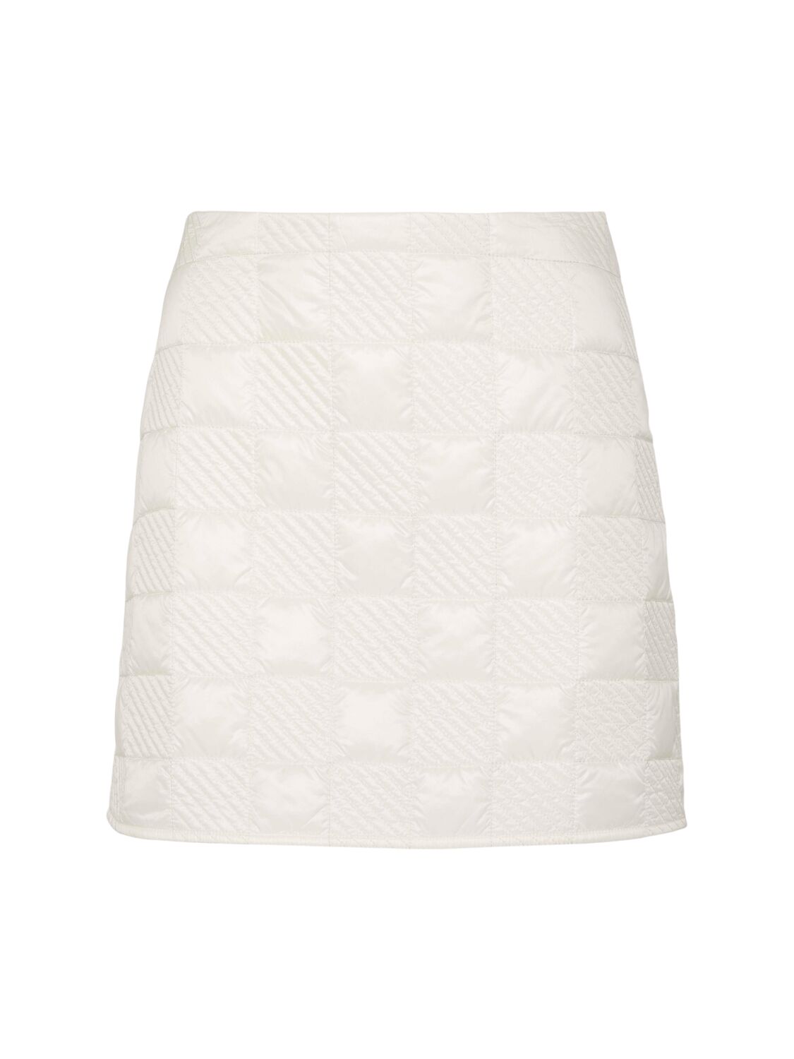 Moncler Quilted Nylon Mini Skirt In White