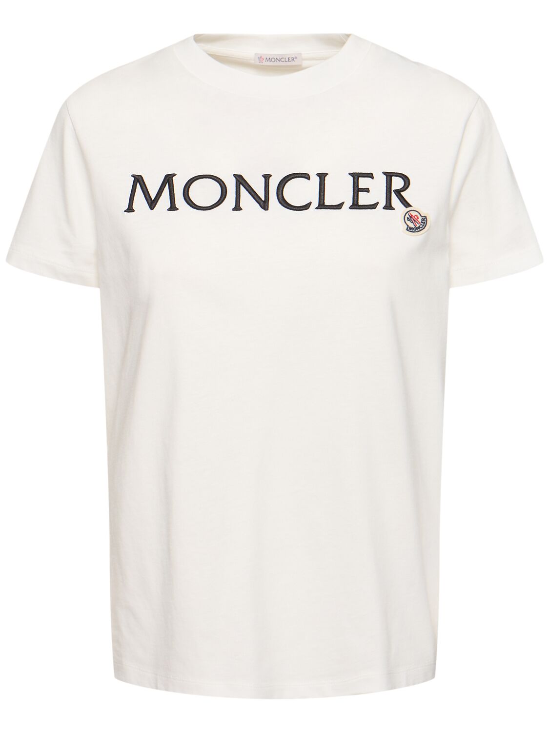 Moncler Cotton T-shirt In Off White