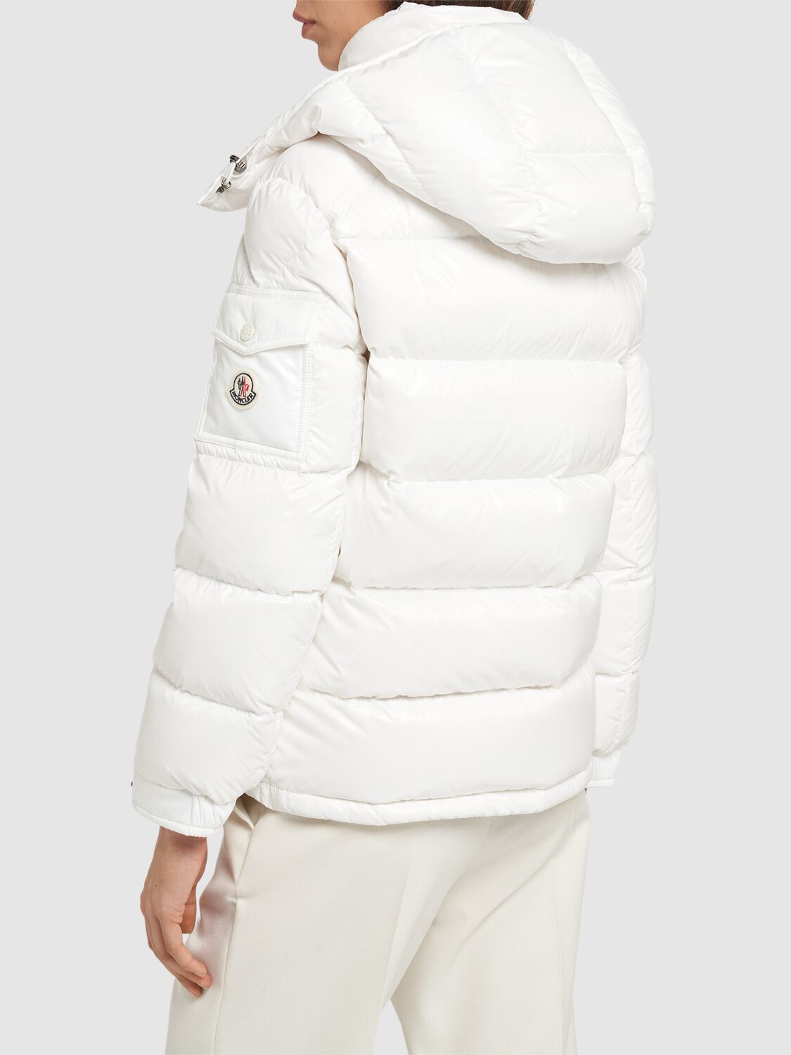 MONCLER MAIRE NYLON LAQUÉ DOWN JACKET 