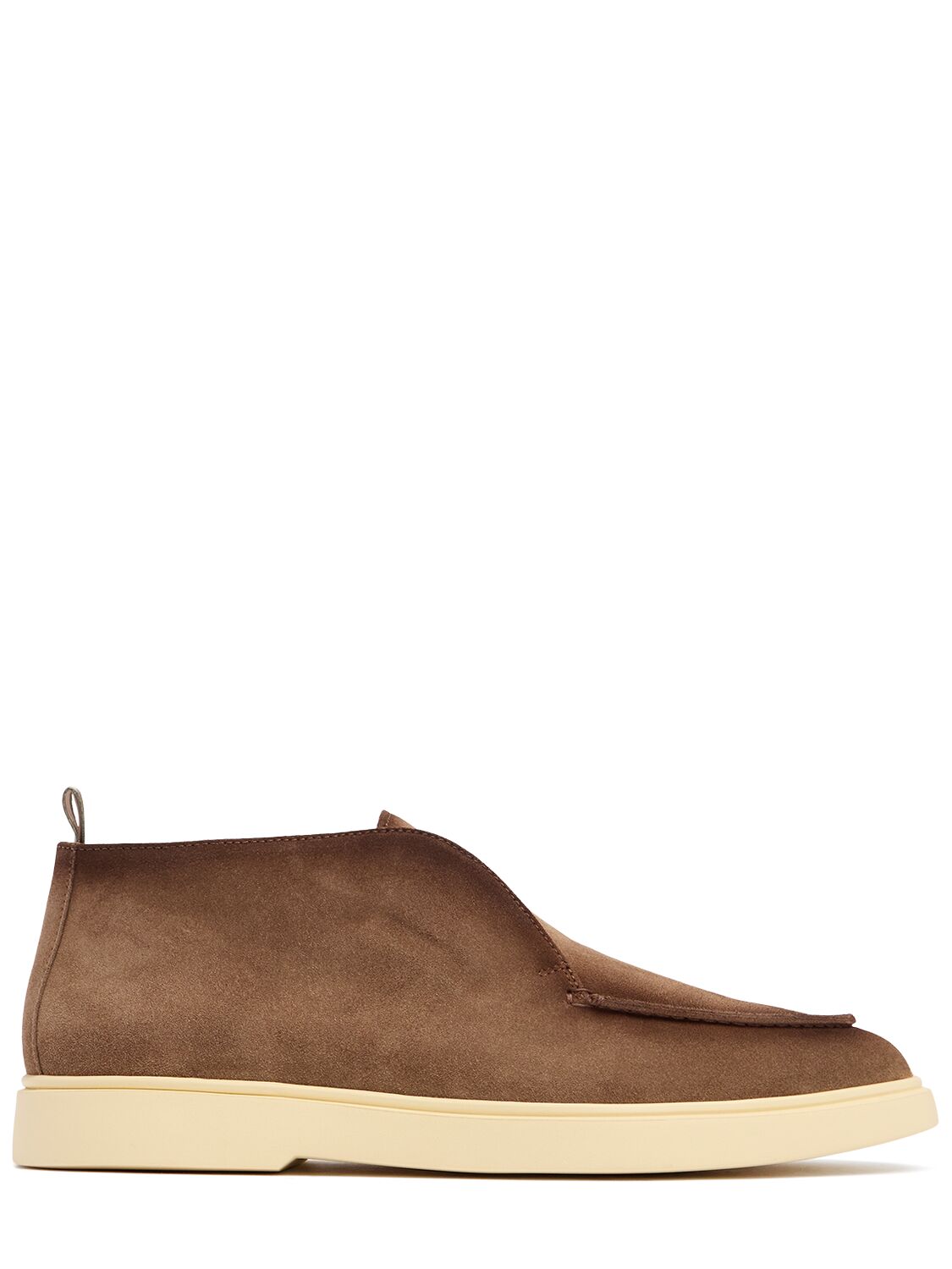 Officine Creative Bone Suede Loafers In Tundra