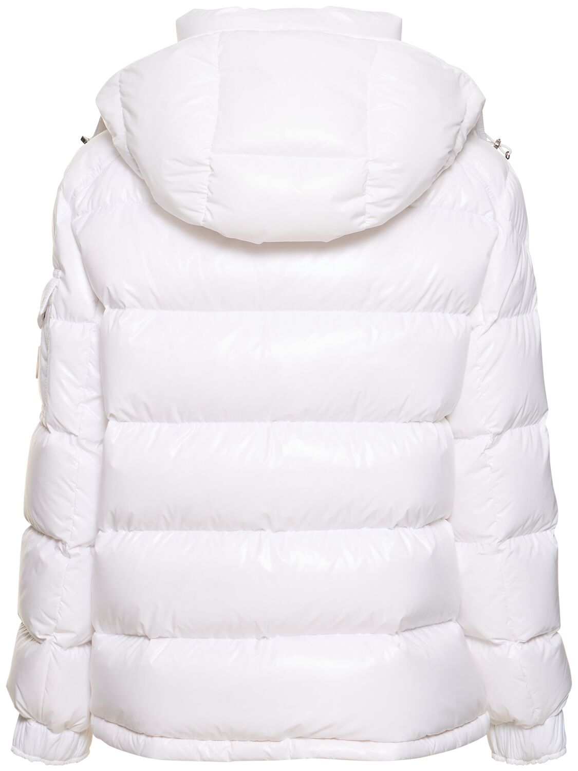 Shop Moncler Maire Nylon Laqué Down Jacket In Off-white