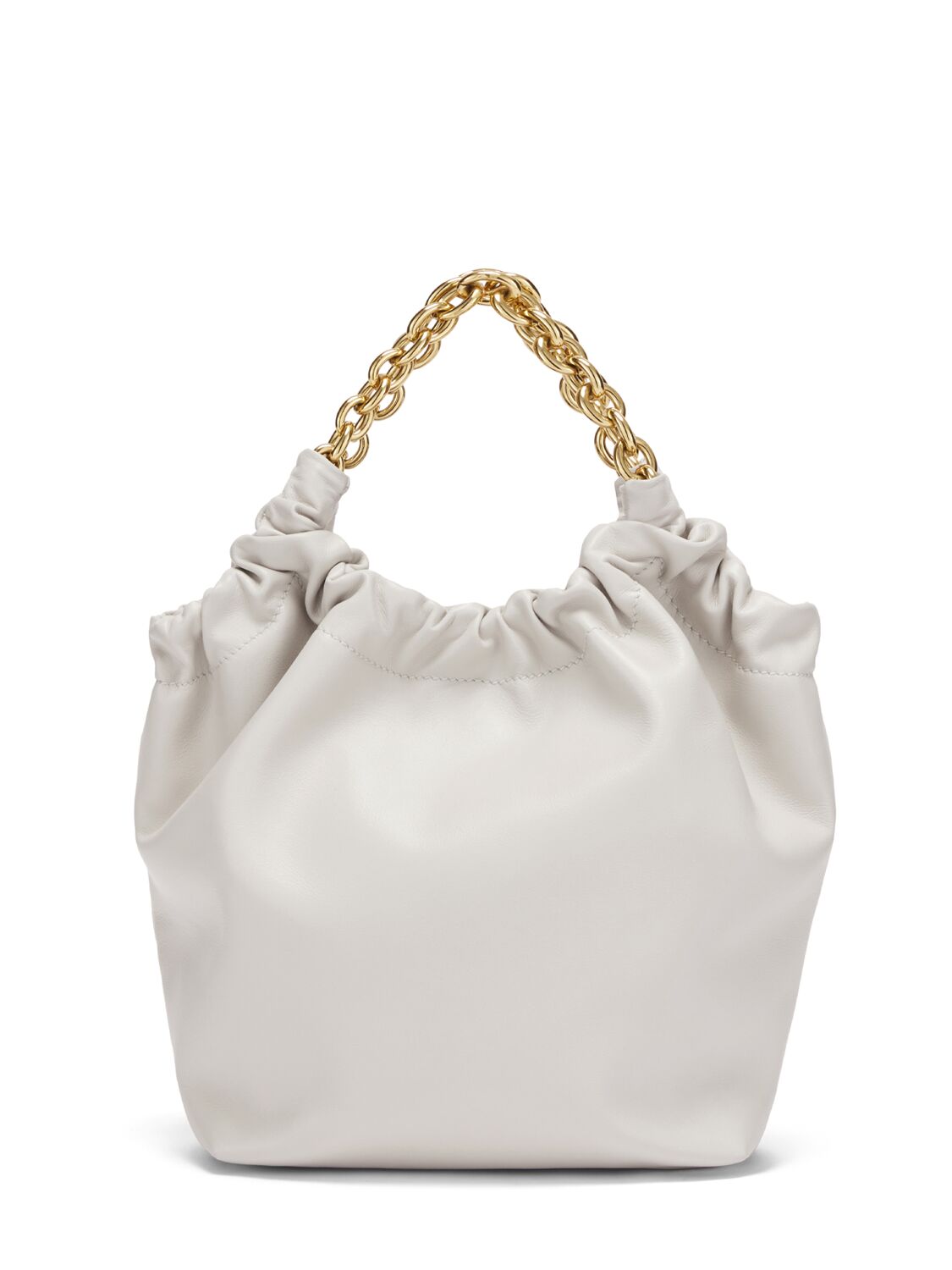 Shop Demellier Small Miami Smooth Leather Tote Bag In Off White