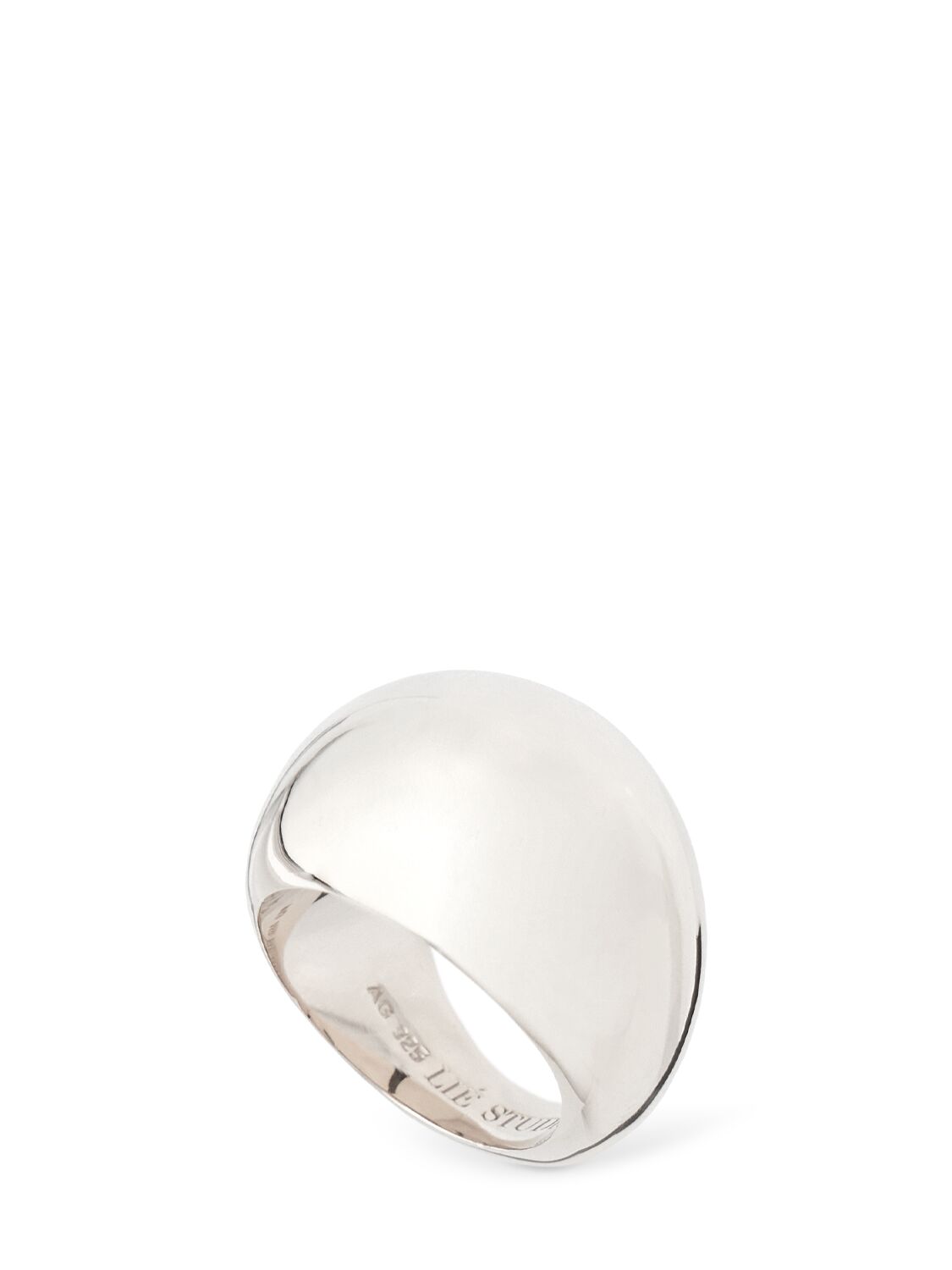 Lie Studio The Lea Chunky Ring In Silver