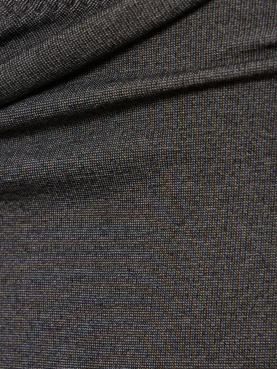 Attico Cutout Jersey Flared Pants In 灰色