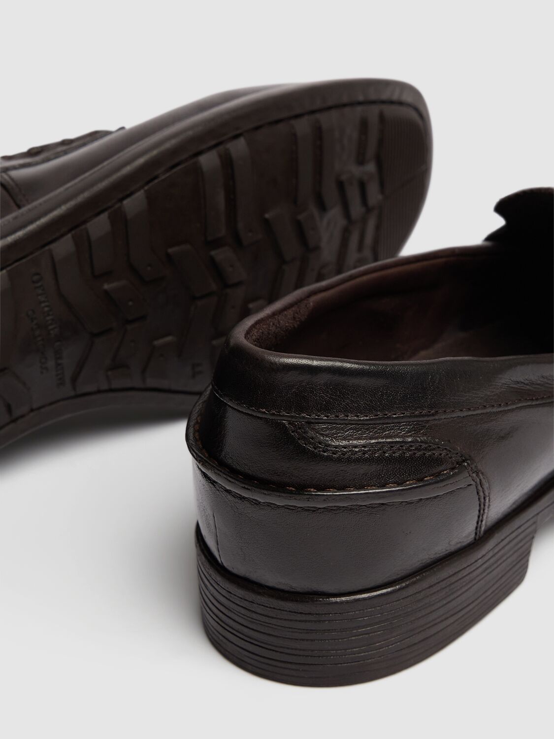 Shop Officine Creative Chronicle Leather Loafers In Ebony