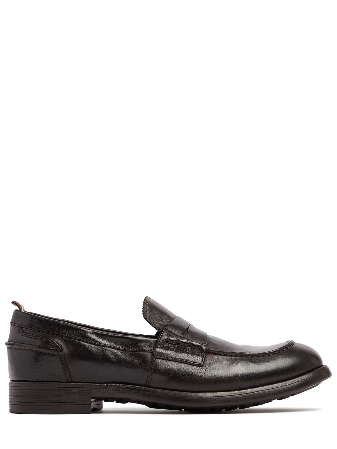 Officine Creative Chronicle 056 Leather Loafers In Ebony