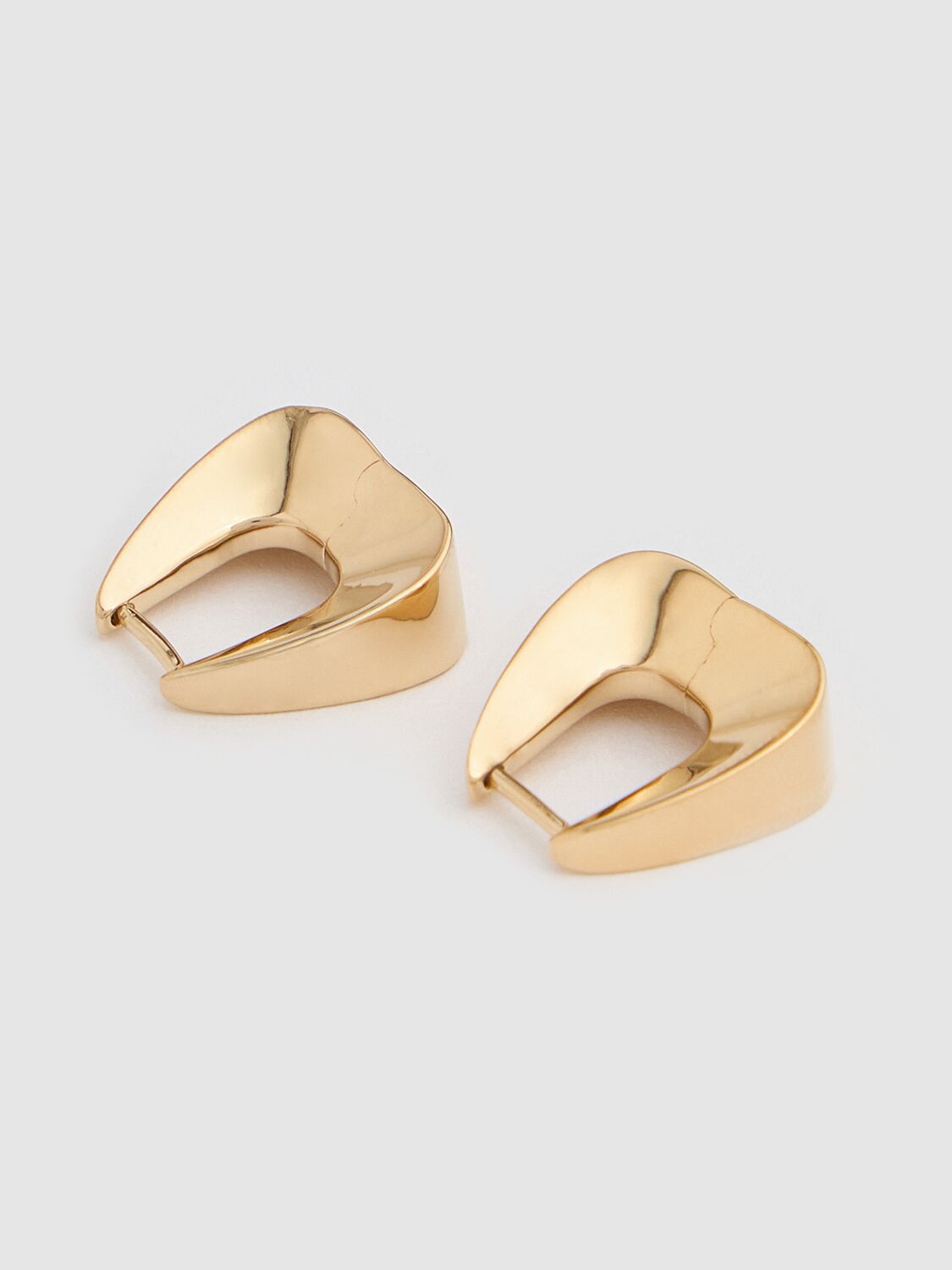 Shop Otiumberg Delta Hoop Earrings In Gold