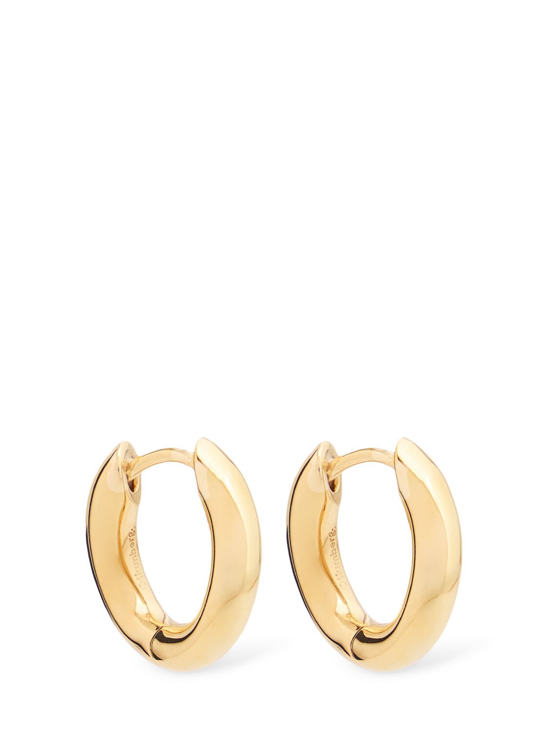 Otiumberg Curved Chunky Hoop Earrings In Gold