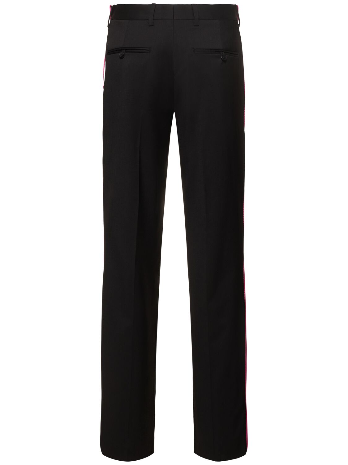 Helmut Lang Seatbelt Wool Pants In Black