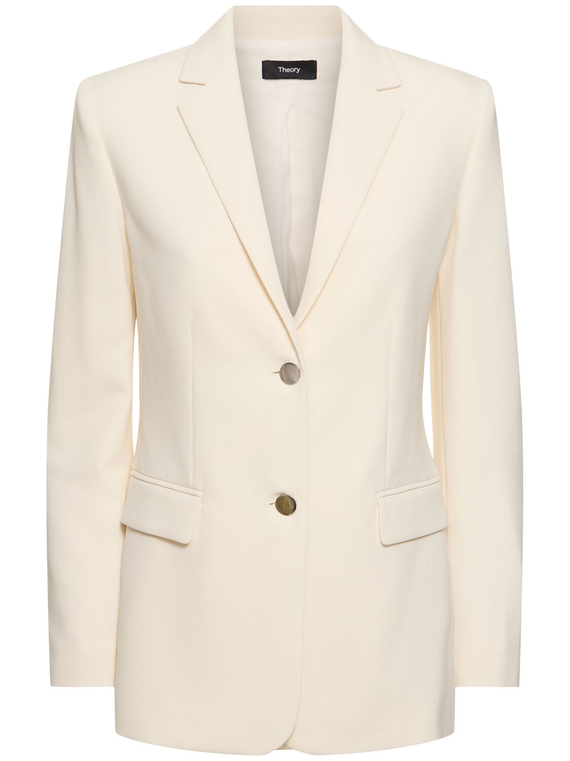 Theory Relaxed Single Breasted Jacket In White