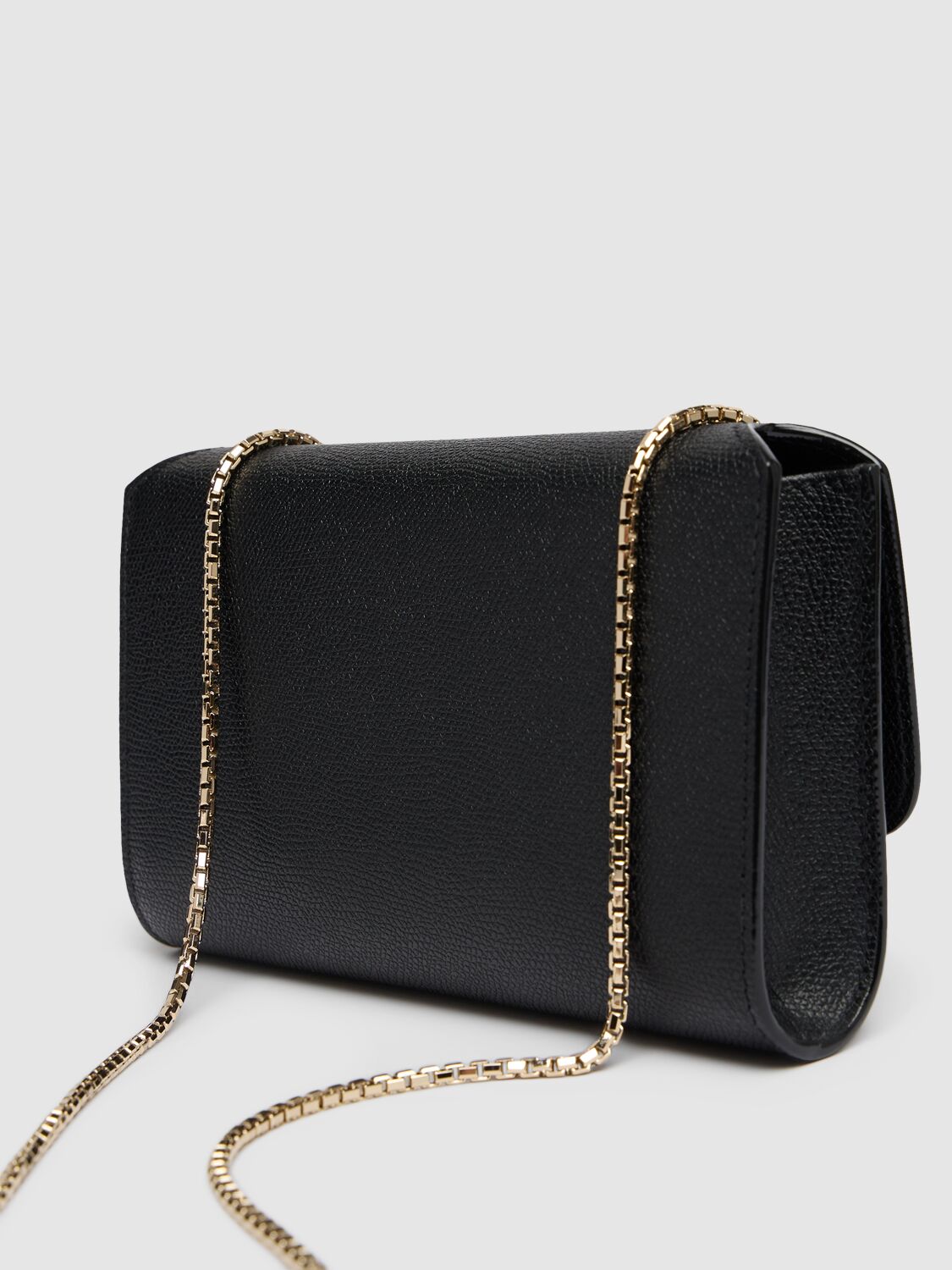 Shop Valextra Nolo Wallet On Chain In Black