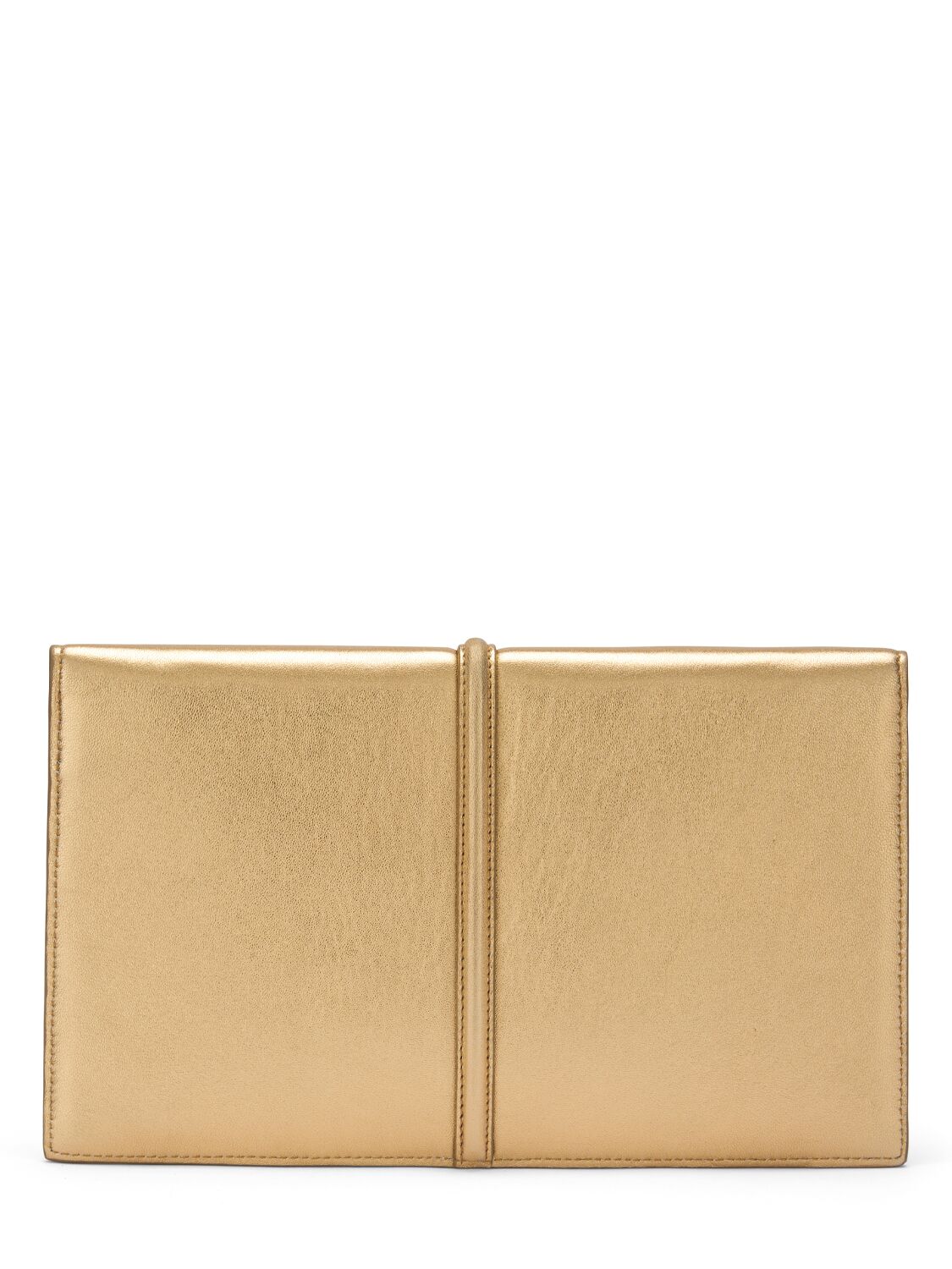 Shop Demellier Tokyo Smooth Leather Clutch In Gold