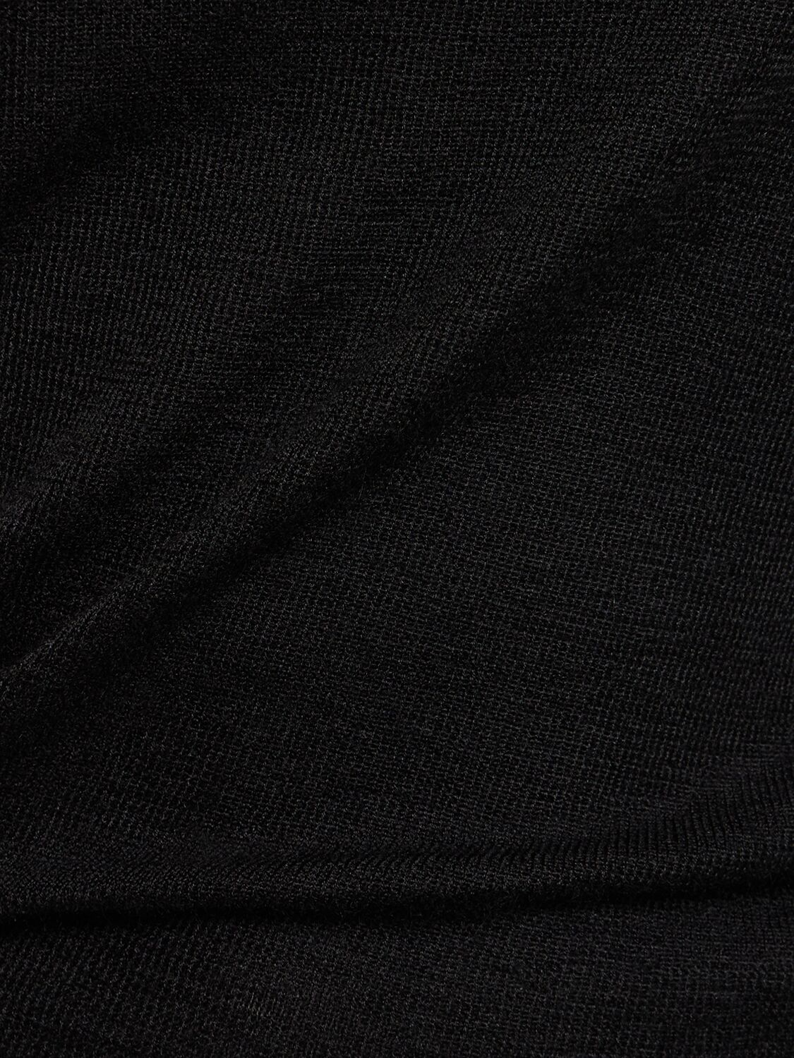 Shop Tom Ford Cashmere & Silk Knit Short Sleeve Top In Black