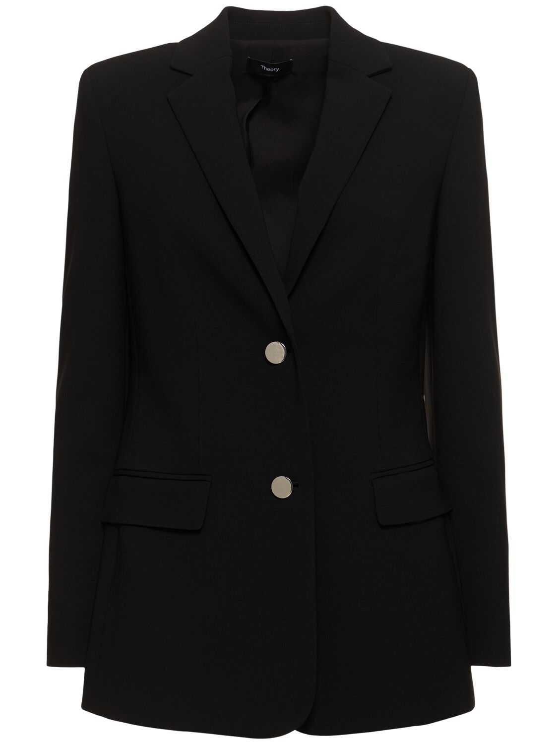 Theory Relaxed Single Breasted Jacket In Black