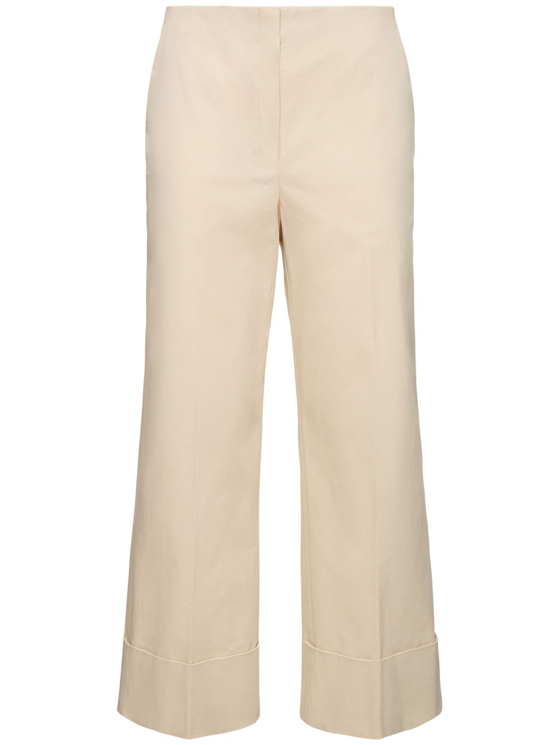 High Waist Cuffed Pants