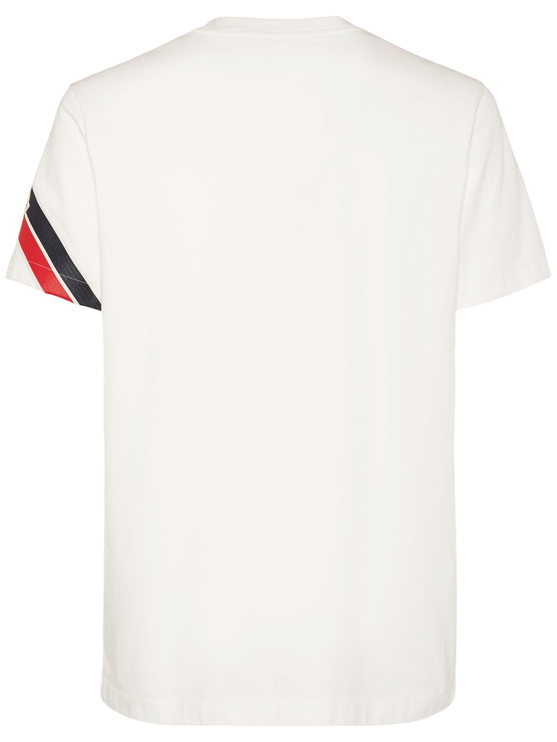 MONCLER TRICOLOR PRINT COTTON T-SHIRT 