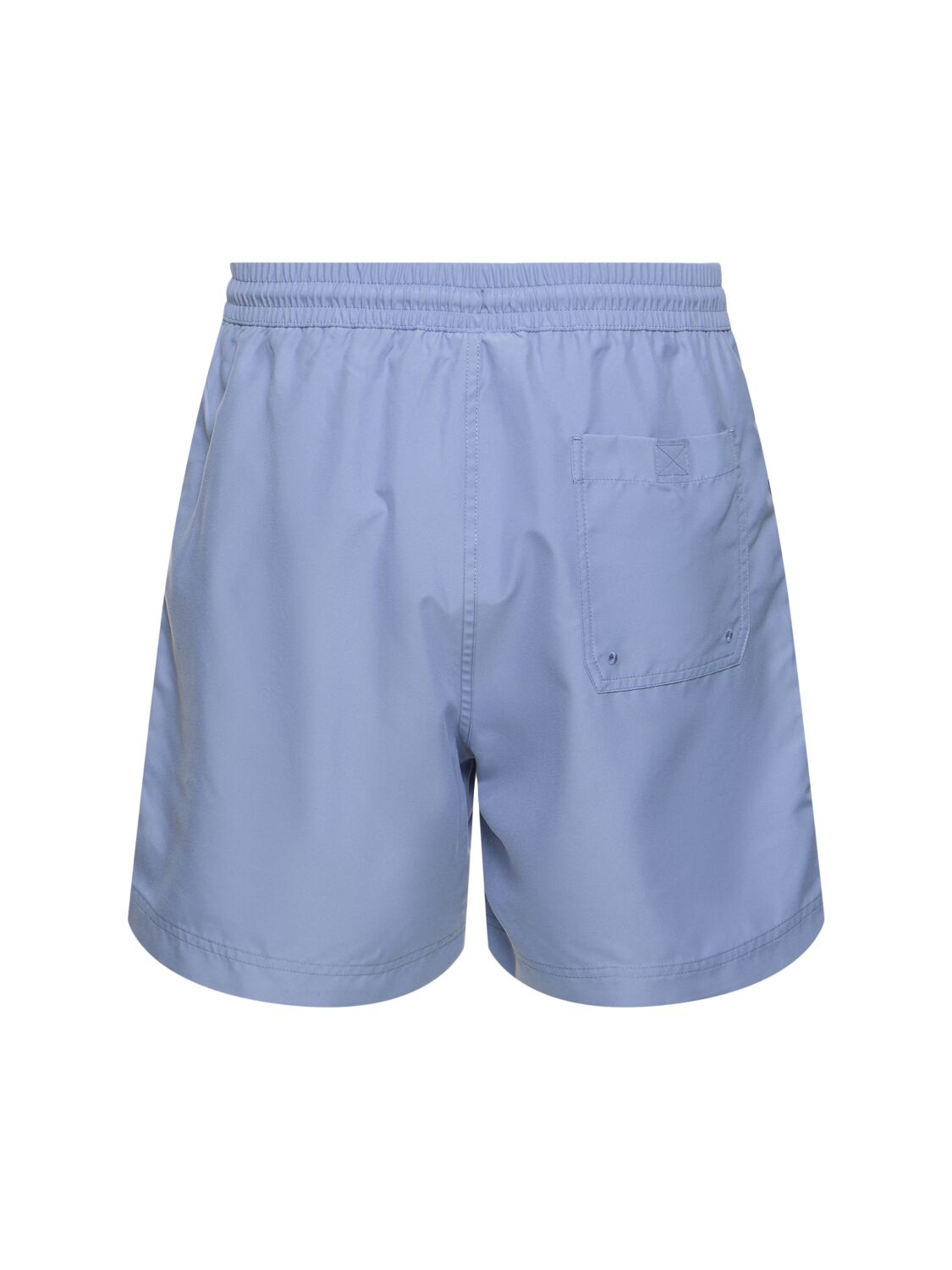 Shop Carhartt Chase Tech Swim Shorts In Charm Blue,gold