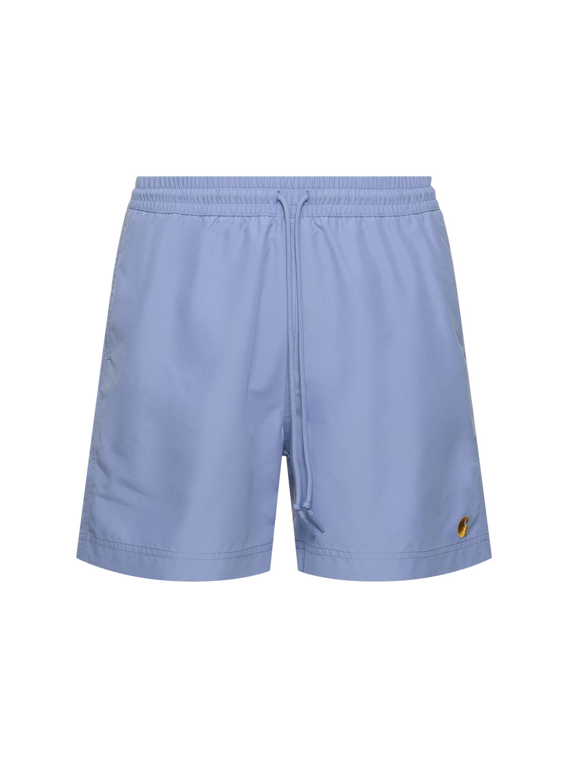 Carhartt Chase Tech Swim Shorts In Charm Blue,gold