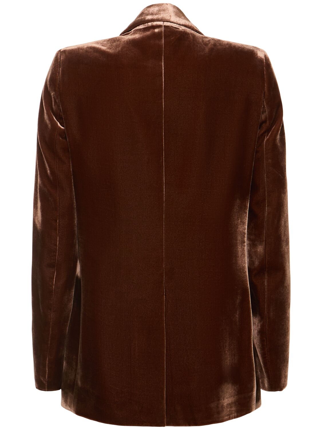 Shop Blazé Milano Afterglow Everyday Velvet Jacket In Brown