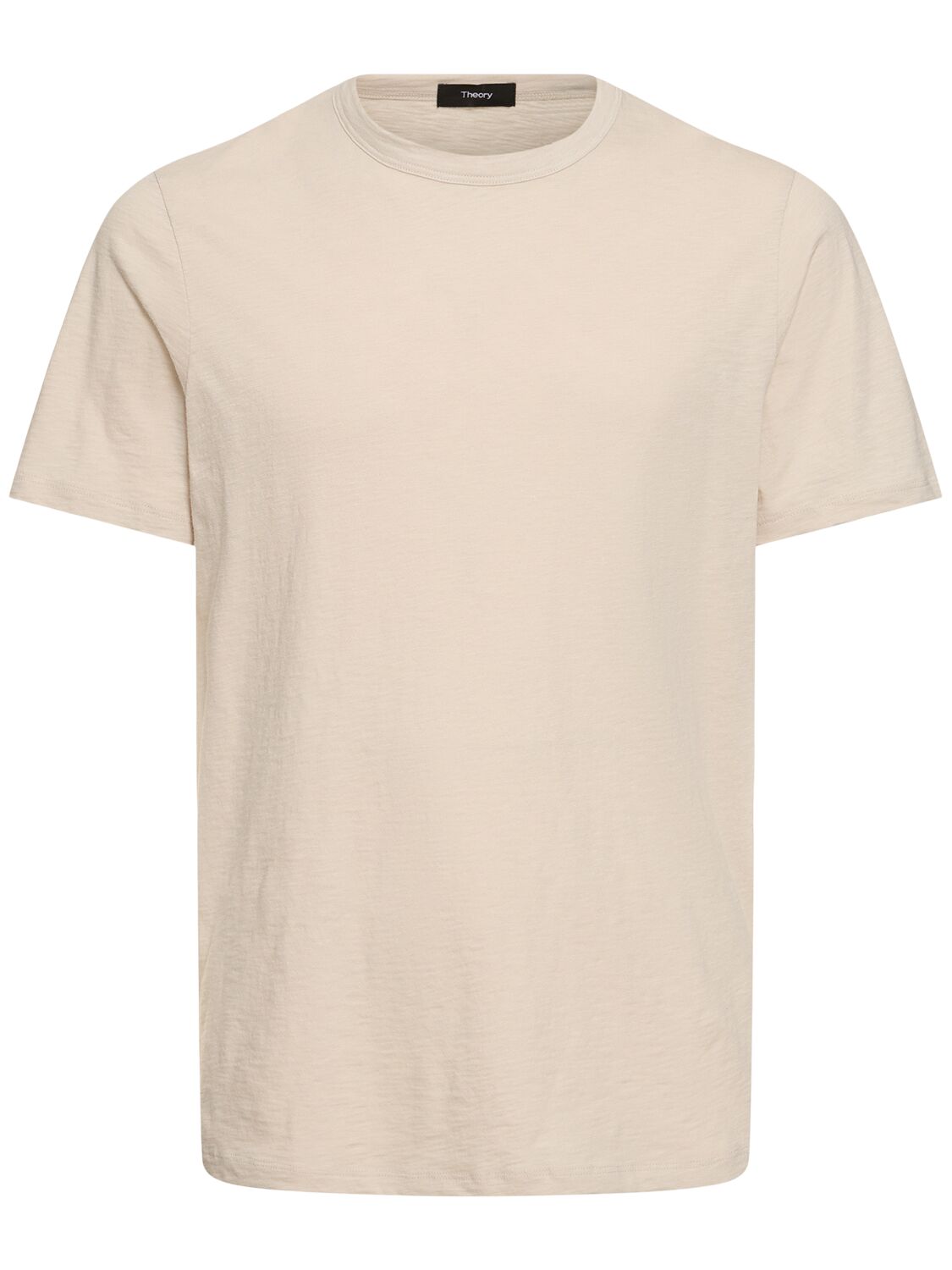 Theory Luxe Cotton Short Sleeve T-shirt In Pink