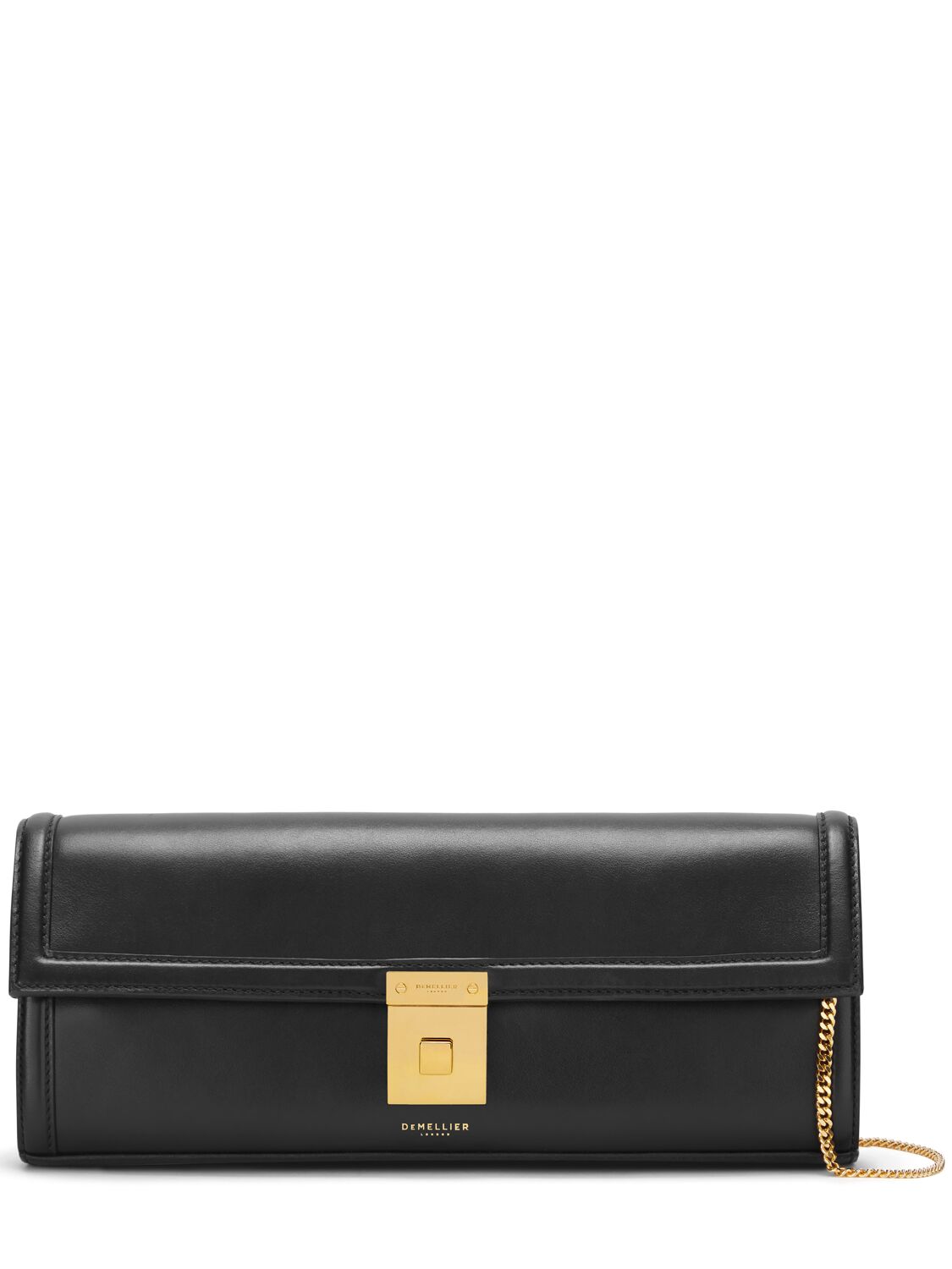 DEMELLIER PARIS SMOOTH LEATHER CLUTCH