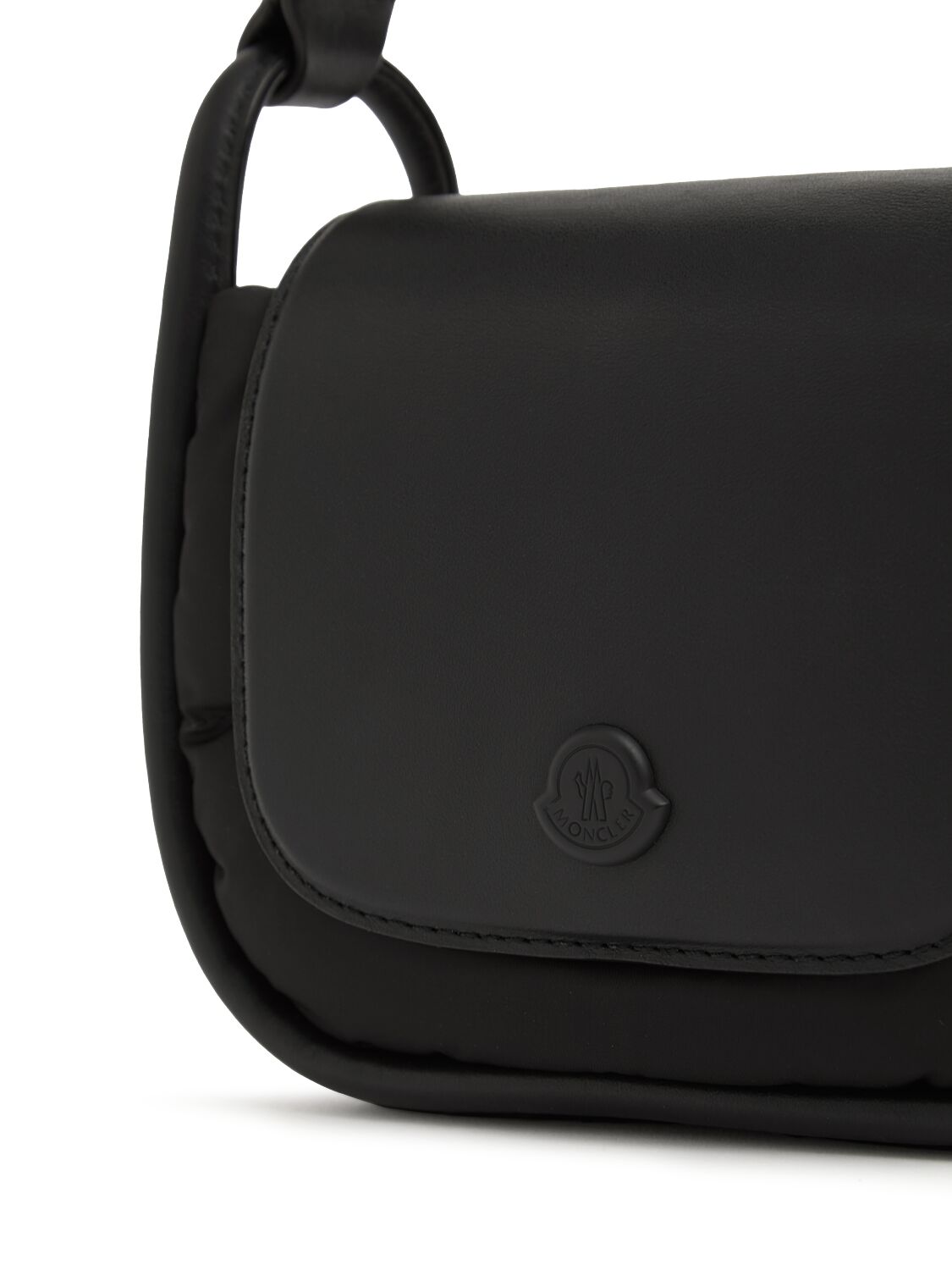 Shop Moncler Mini Tiarna Quilted Nylon Crossbody Bag In Black