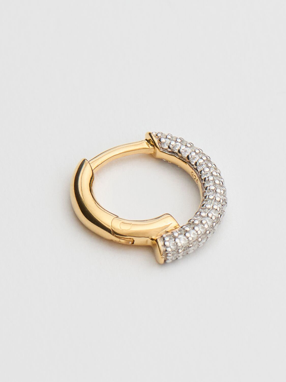 Shop Otiumberg Small Chaos Hoop Earrings In Gold