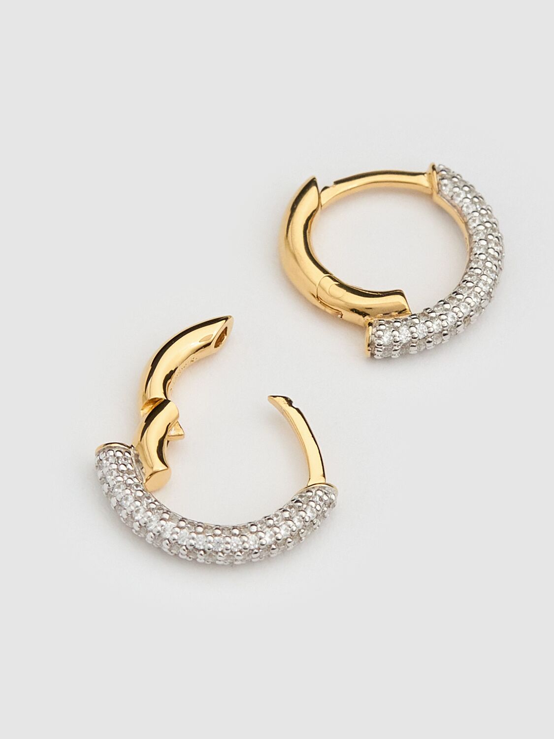 Shop Otiumberg Small Chaos Hoop Earrings In Gold