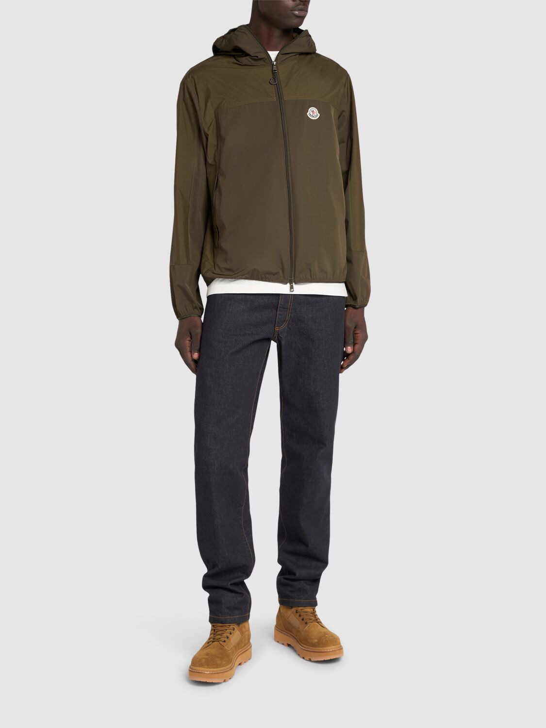 Shop Moncler Kona Tech Jacket In Olive Green