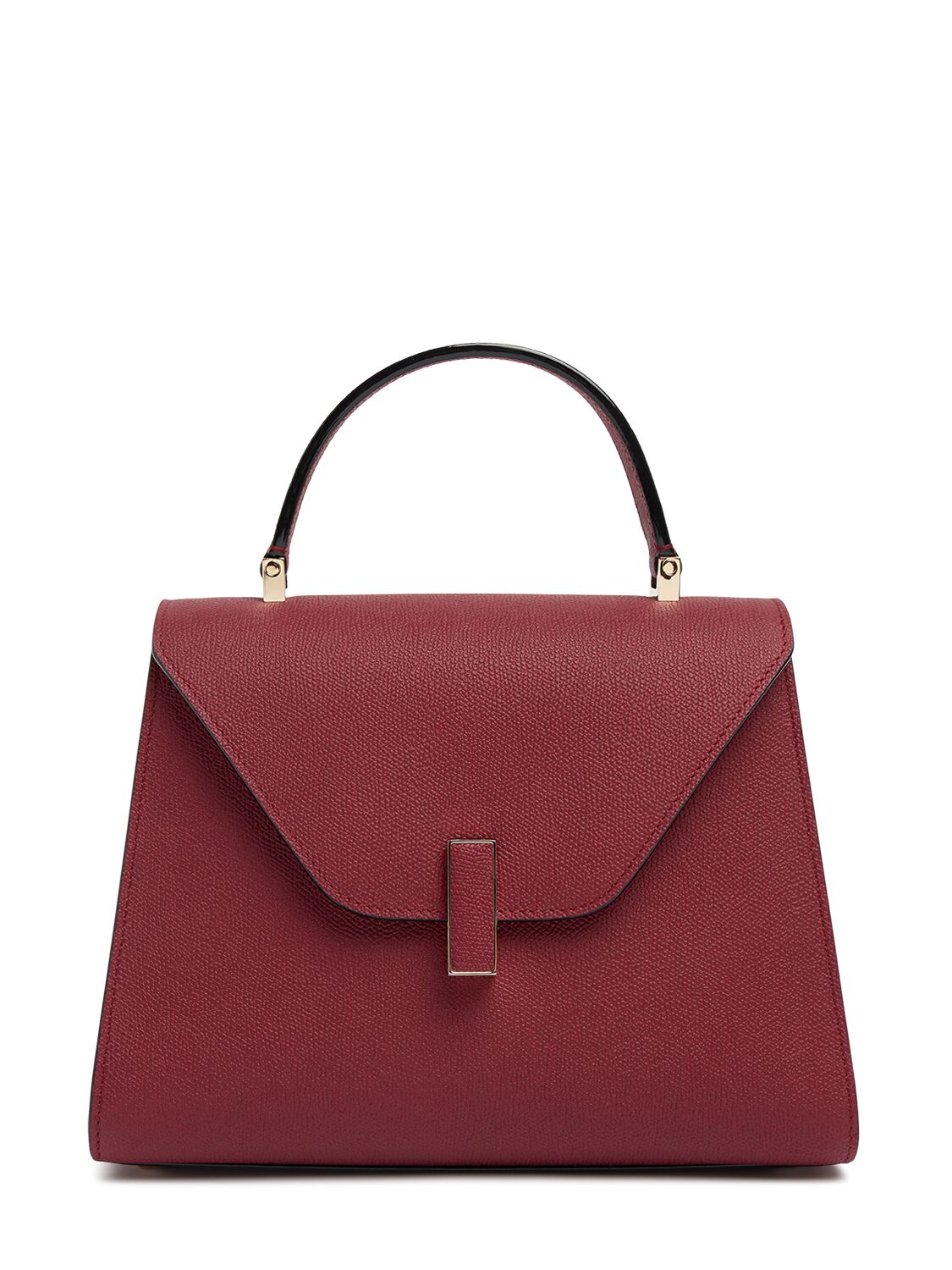 Valextra Medium Iside Soft Grained Leather Bag In Bordeaux